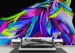 Beautiful Color Horse mockup 3