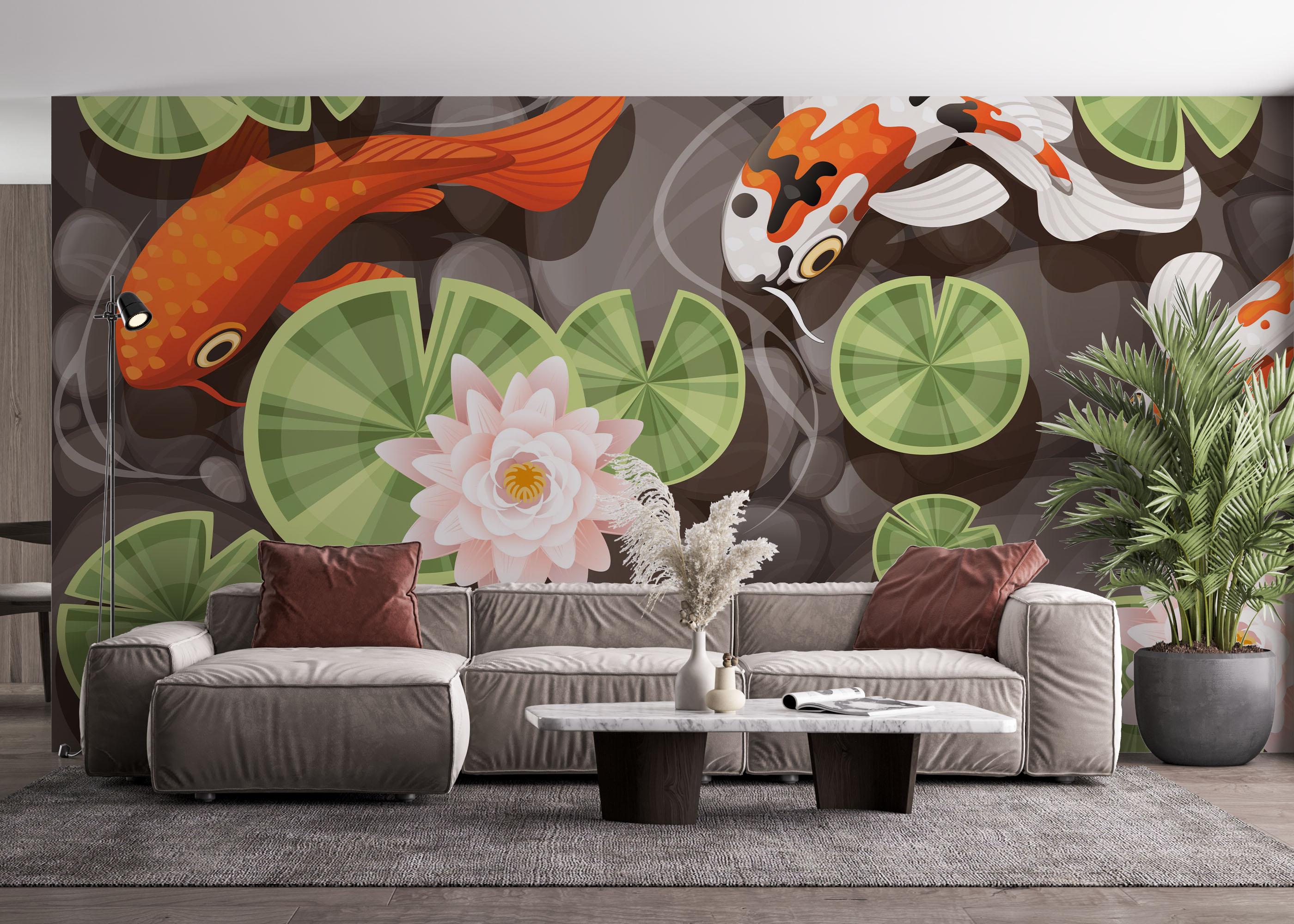 Fototapet Big Eye Koi mockup 4