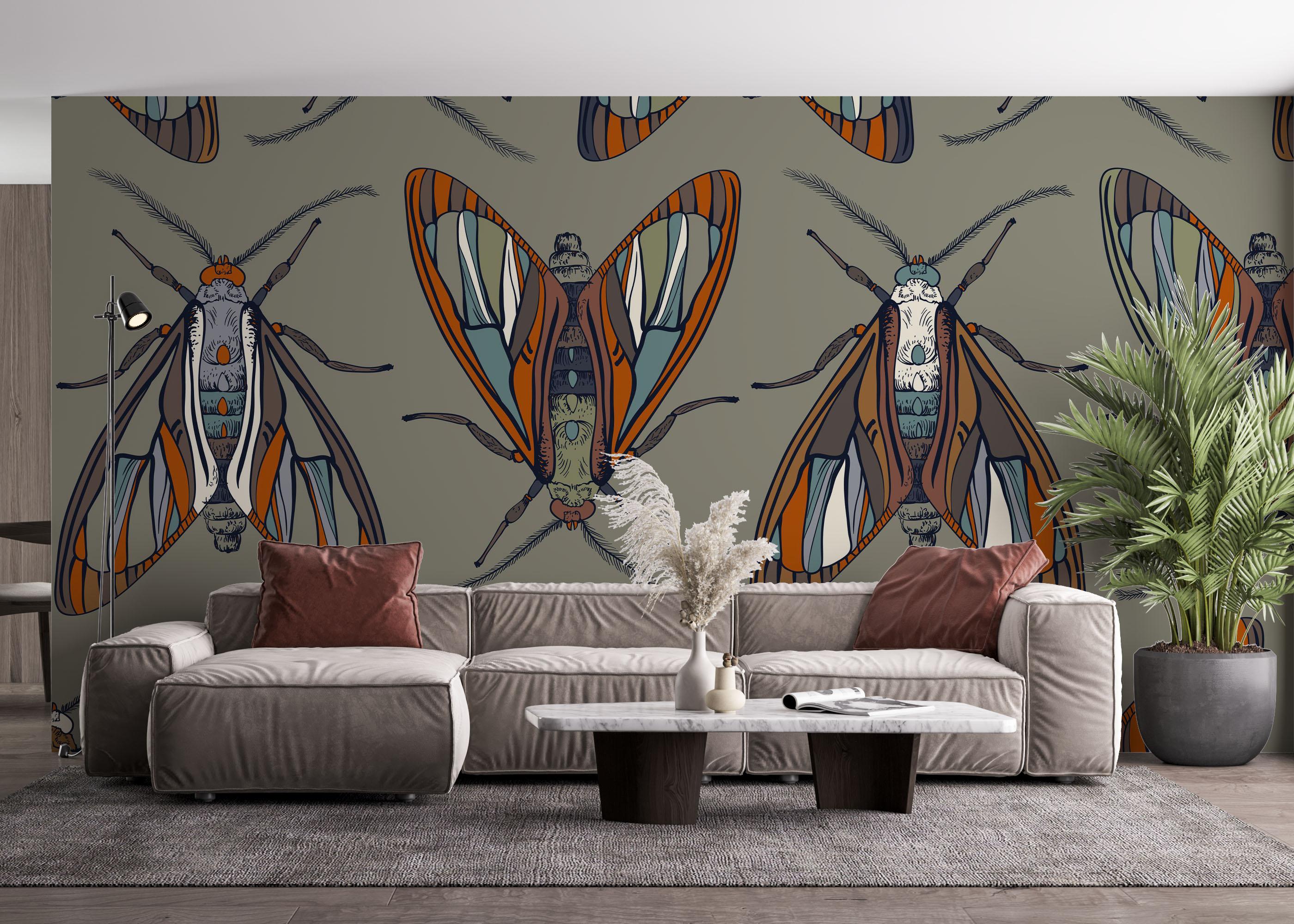 Fototapet Brown Insect mockup 4