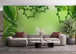 Cartoon Green Wall mockup 4