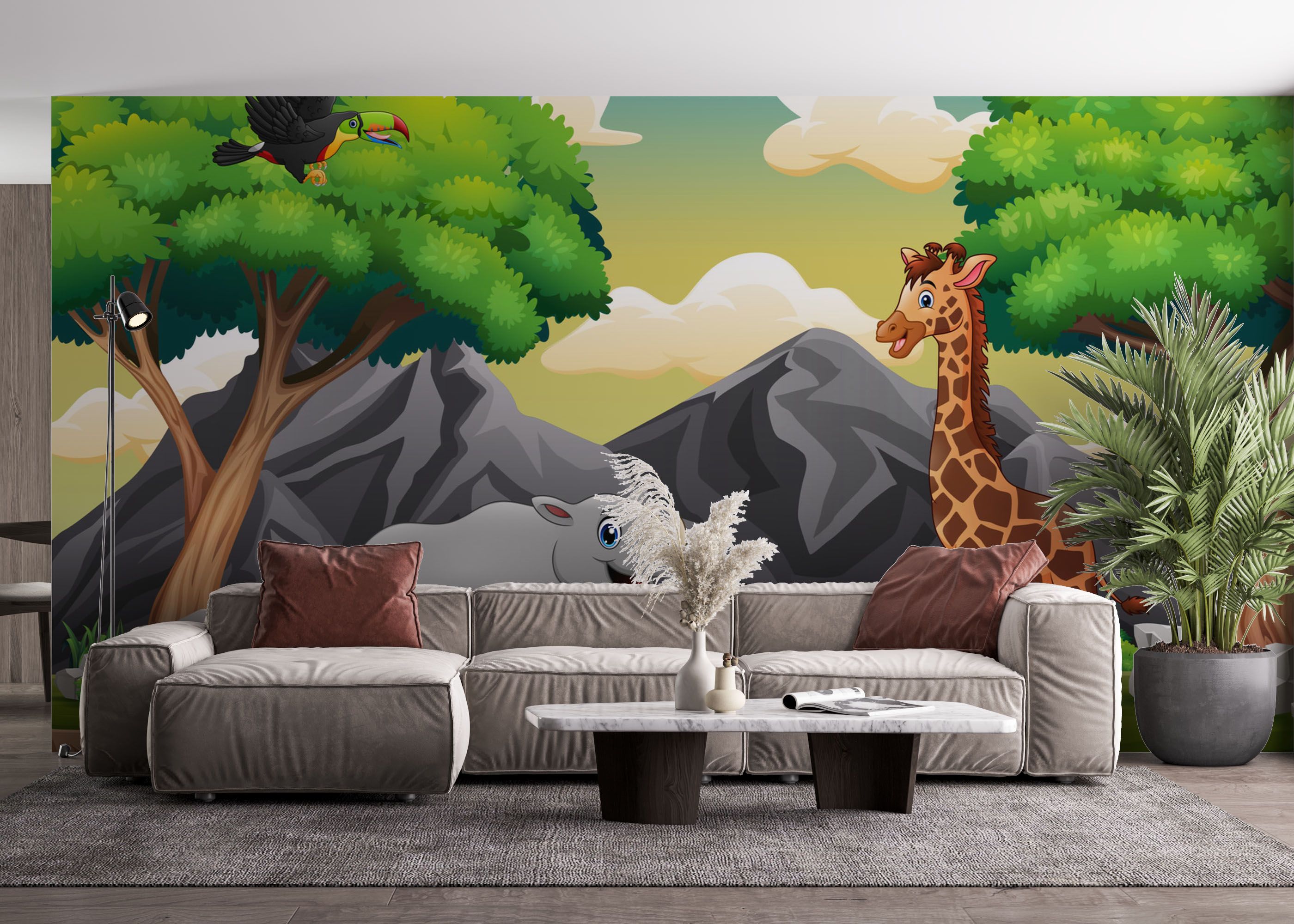 Cartoon Zebra mockup 4