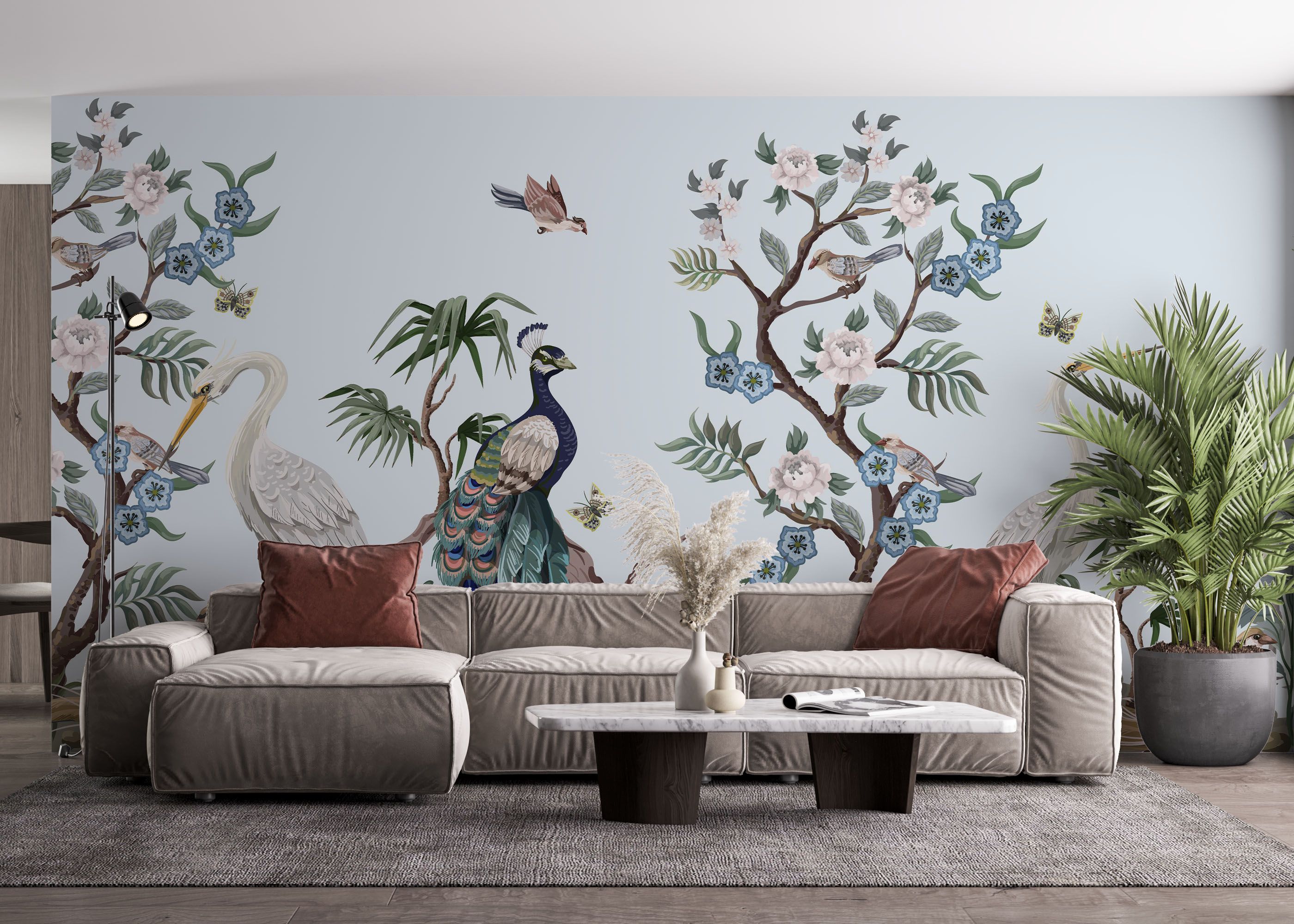 Pretty Tree Birds Art mockup 4