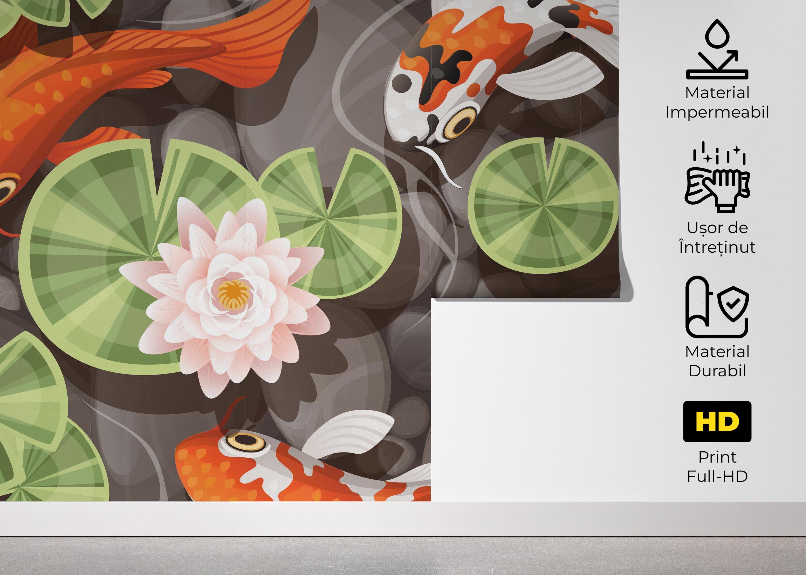 Fototapet Big Eye Koi mockup 5