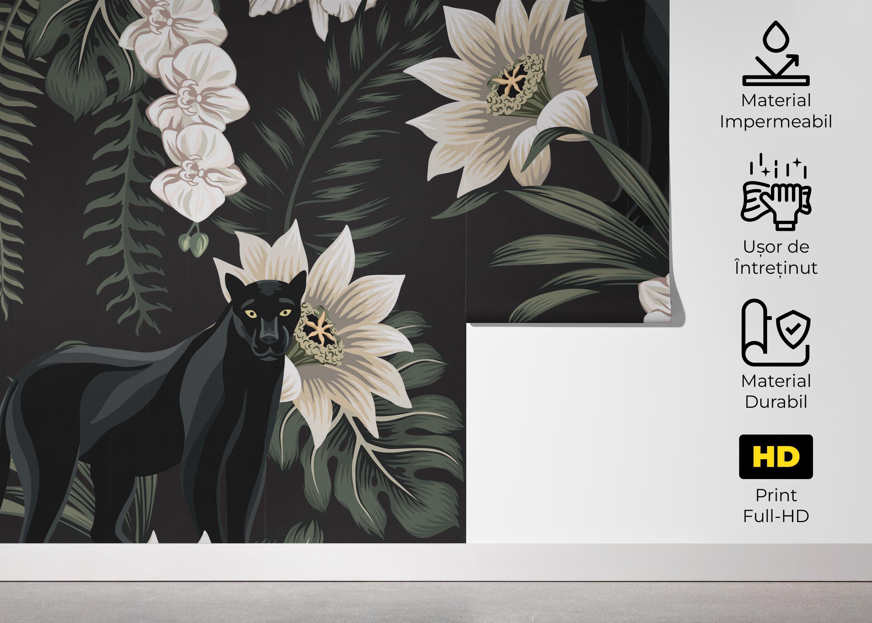 Fototapet Black Panther Art mockup 5