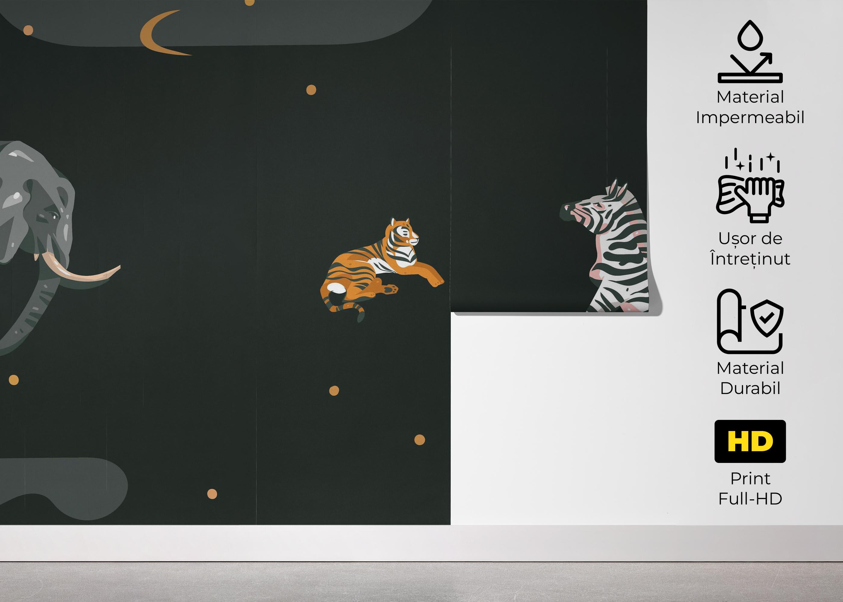 Fototapet Cartoon Animals mockup 5