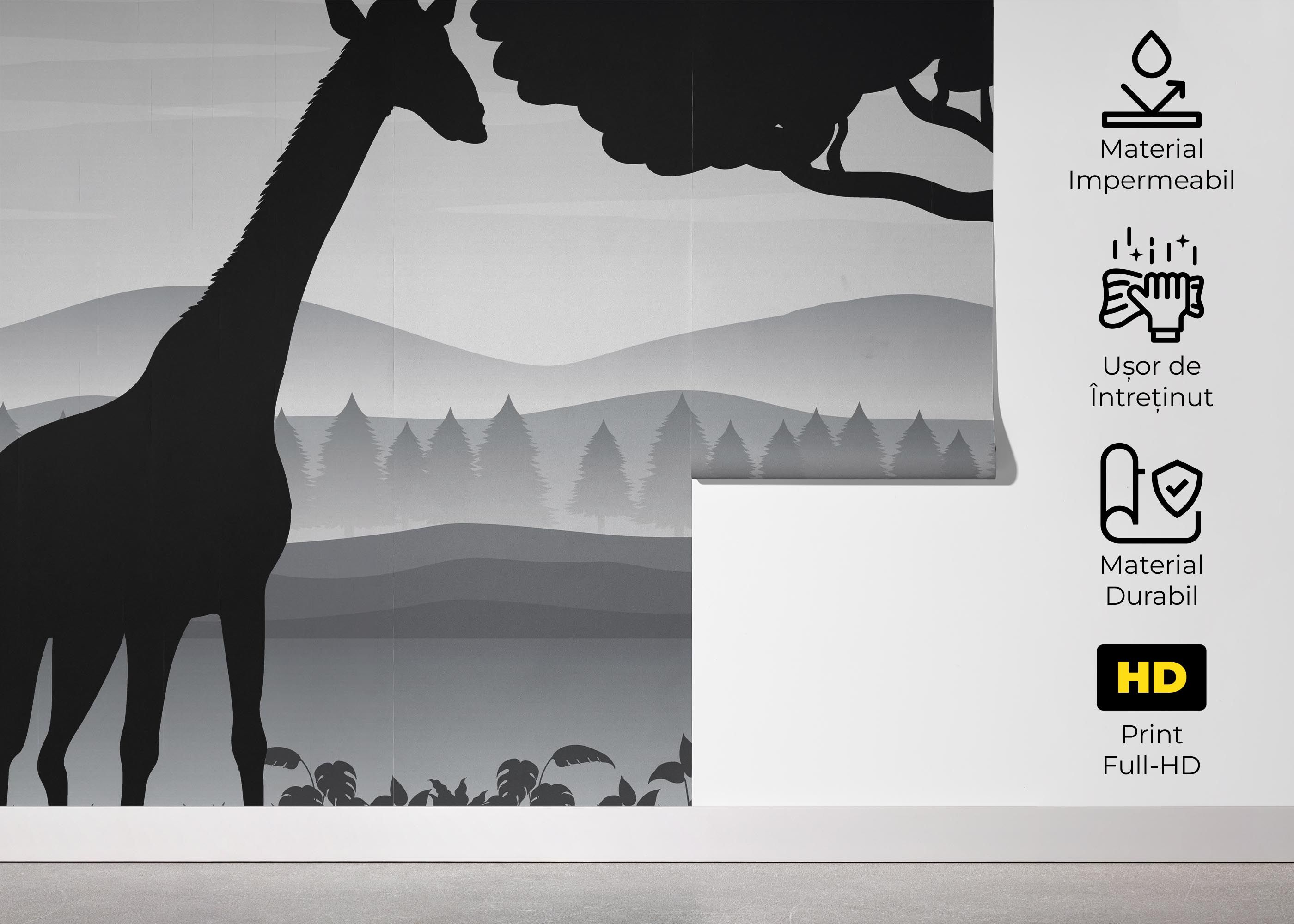 Zebra Shilouette Art mockup 5