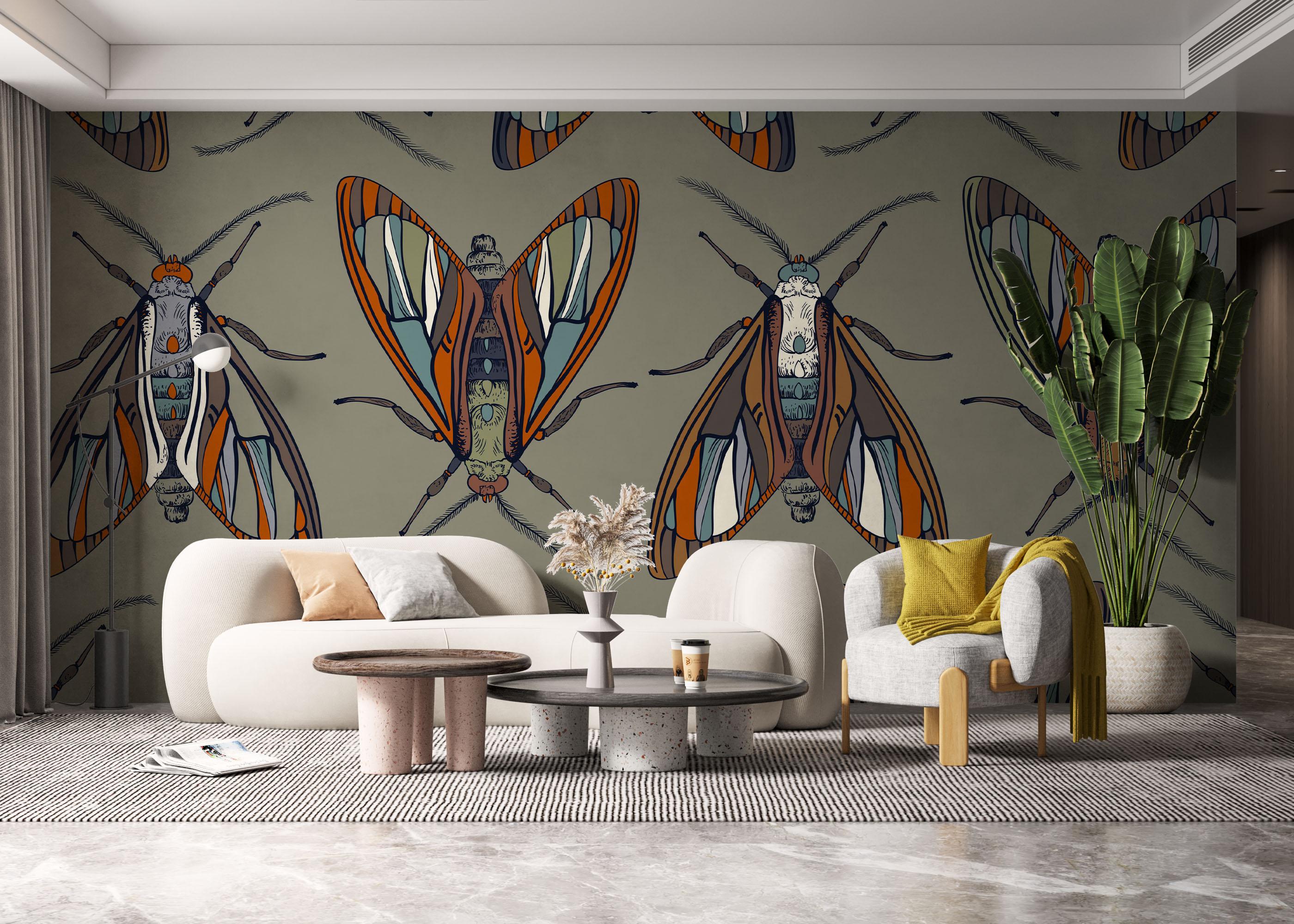 Fototapet Brown Insect mockup 6