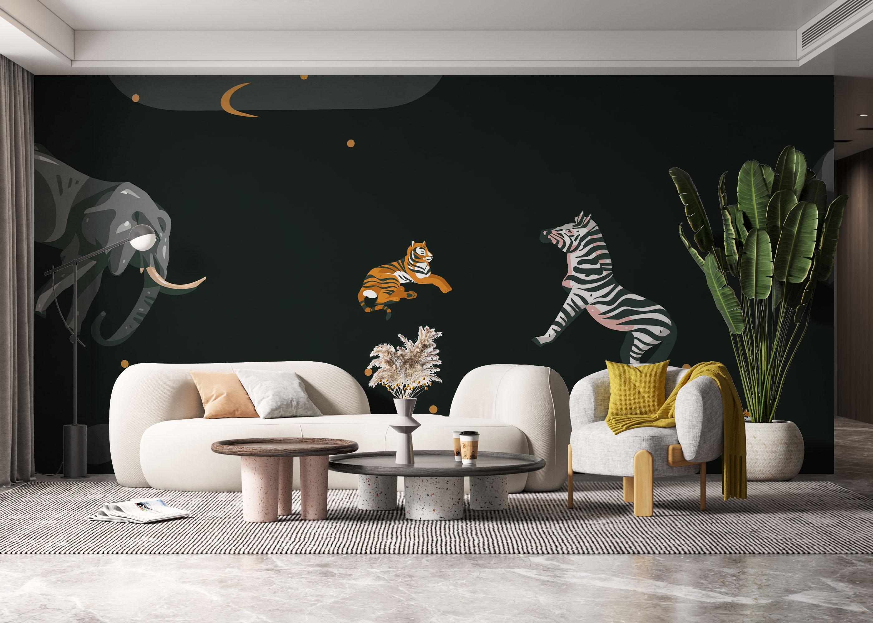 Fototapet Cartoon Animals mockup 6