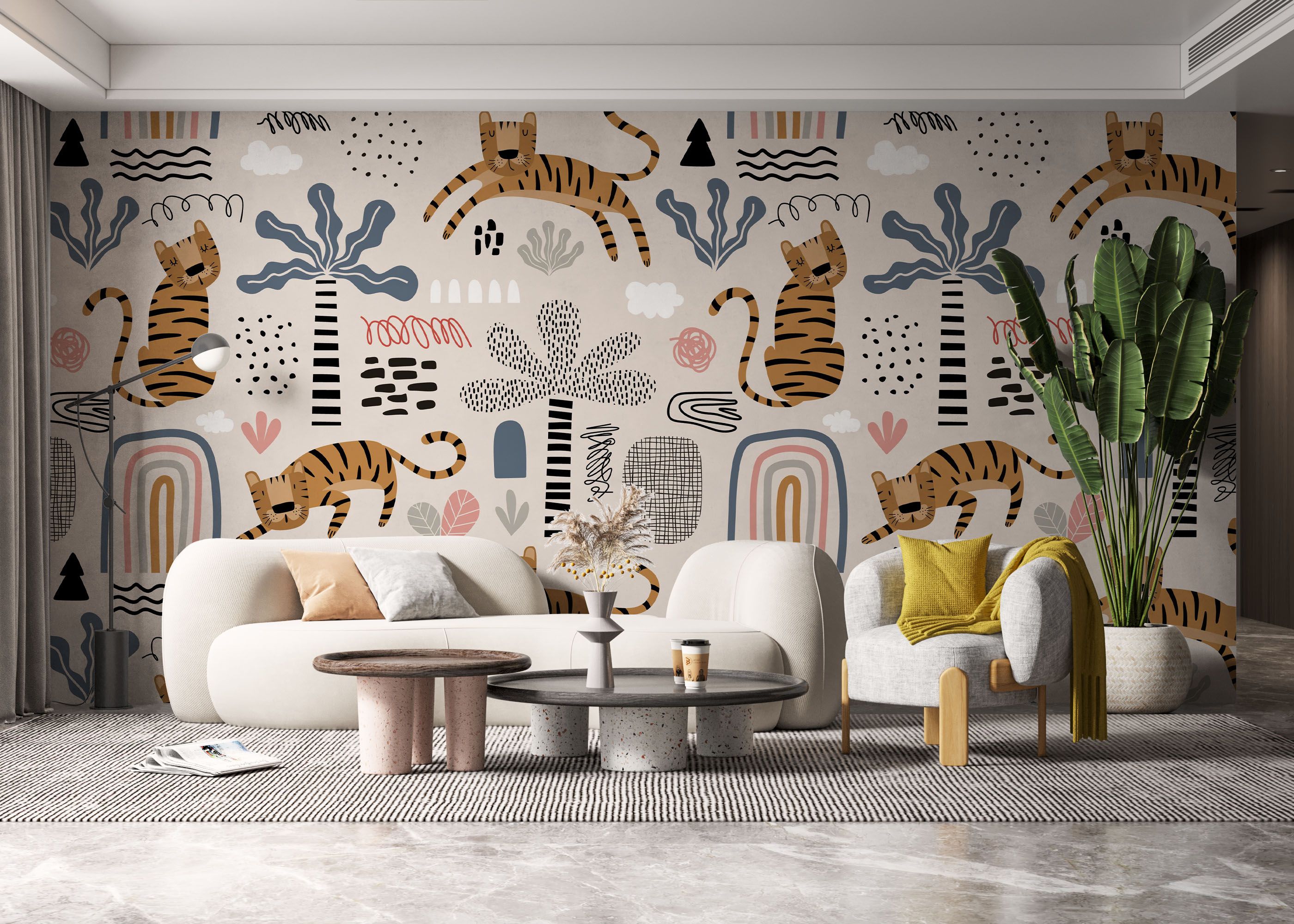 Cute Tiger Art mockup 6