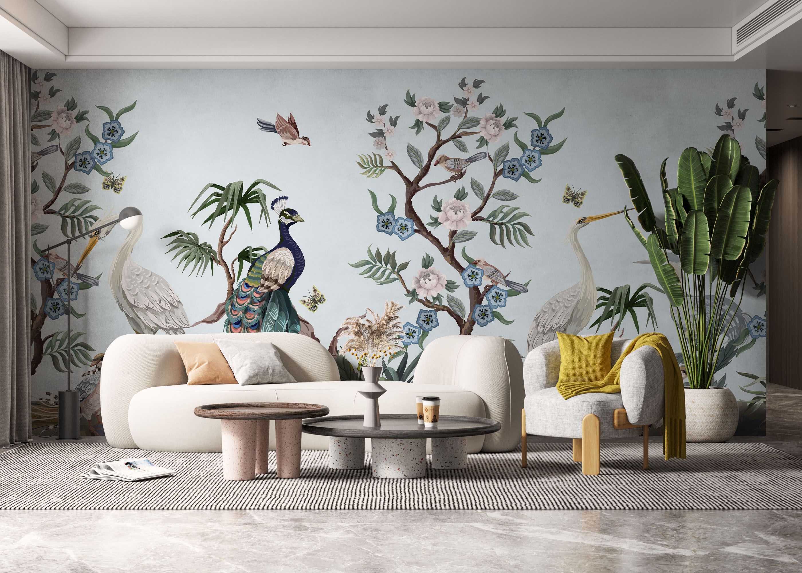 Pretty Tree Birds Art mockup 6