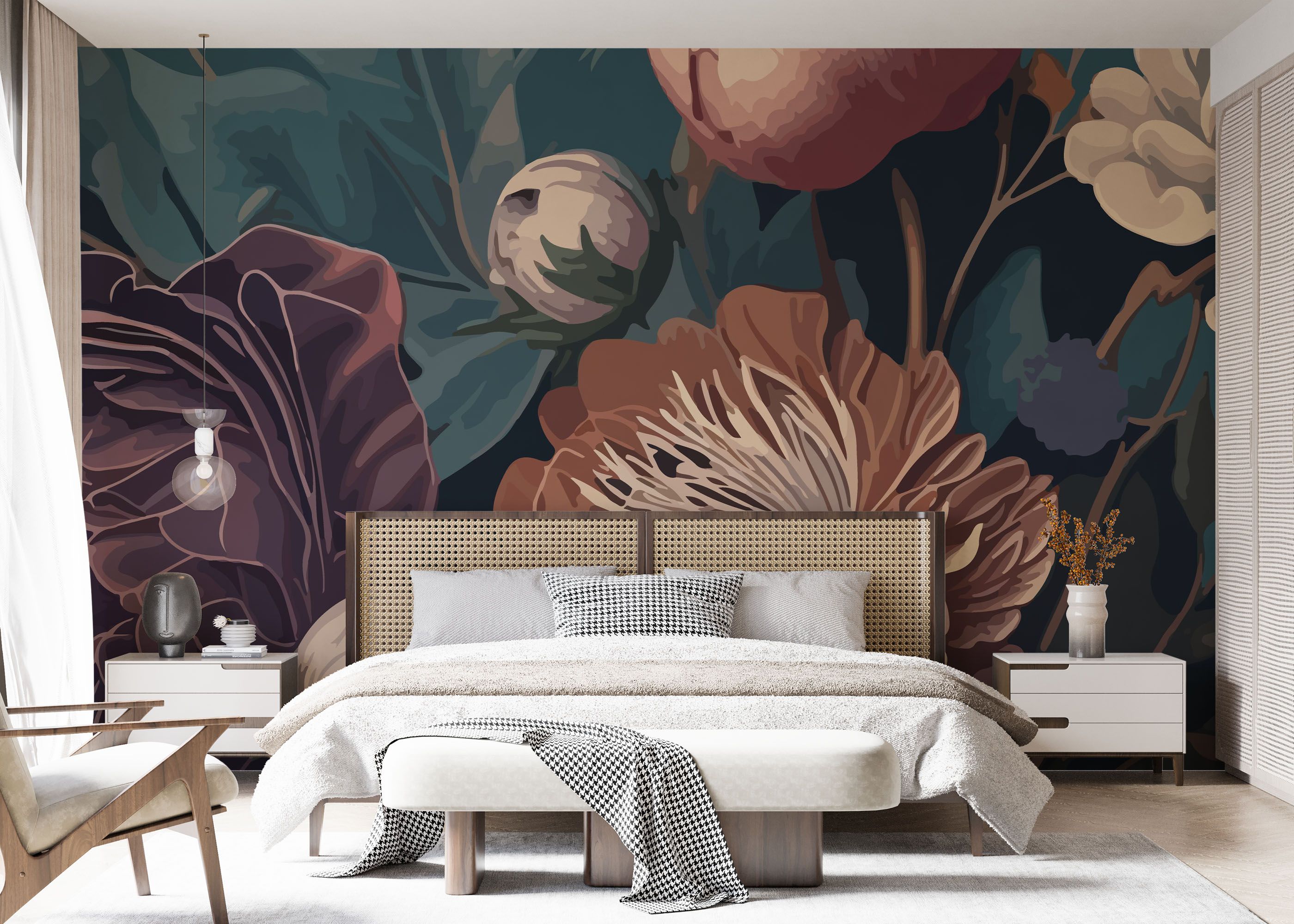 Dark Orange Peony mockup 7