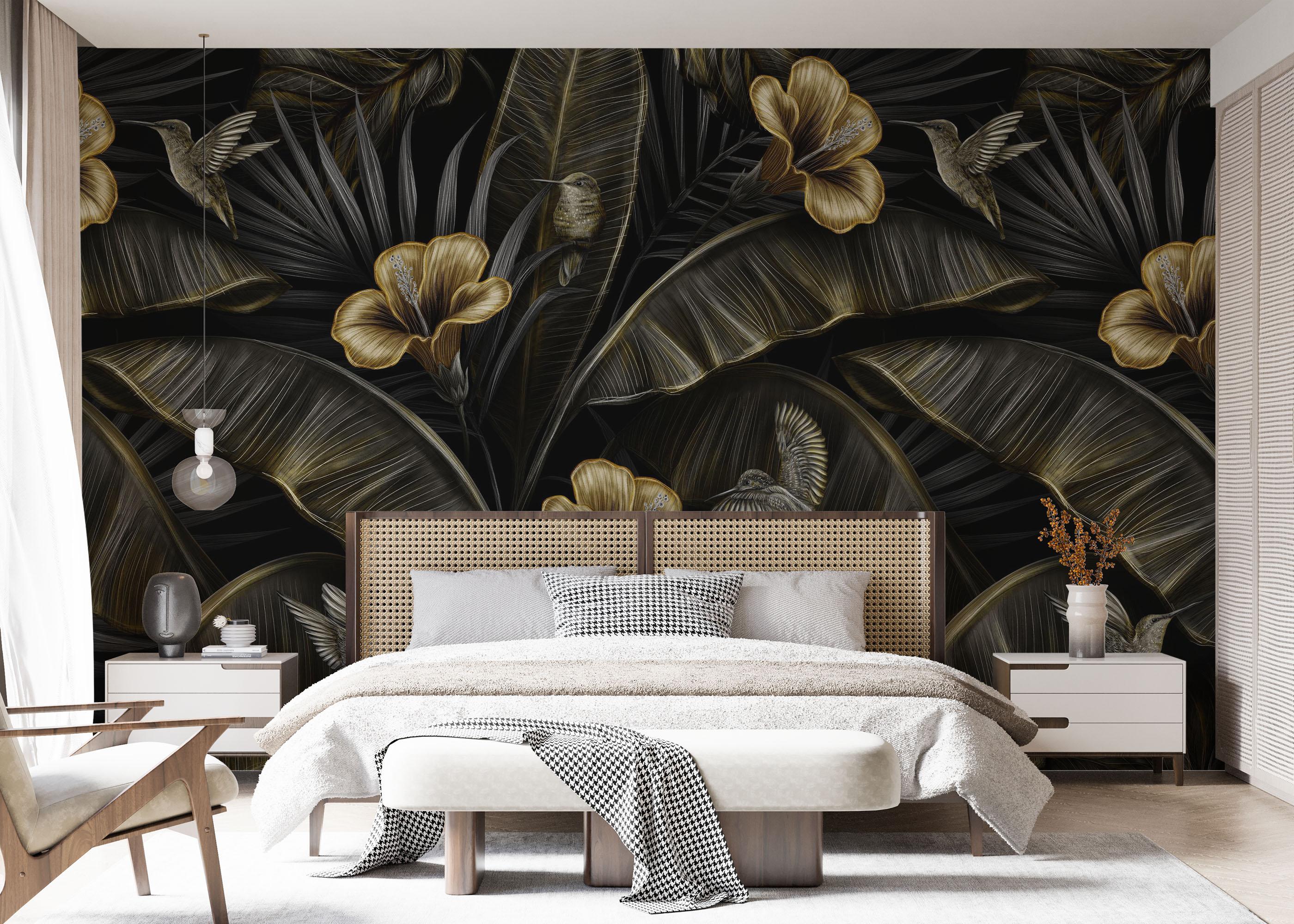 Fototapet Exotic Hummingbird mockup 7