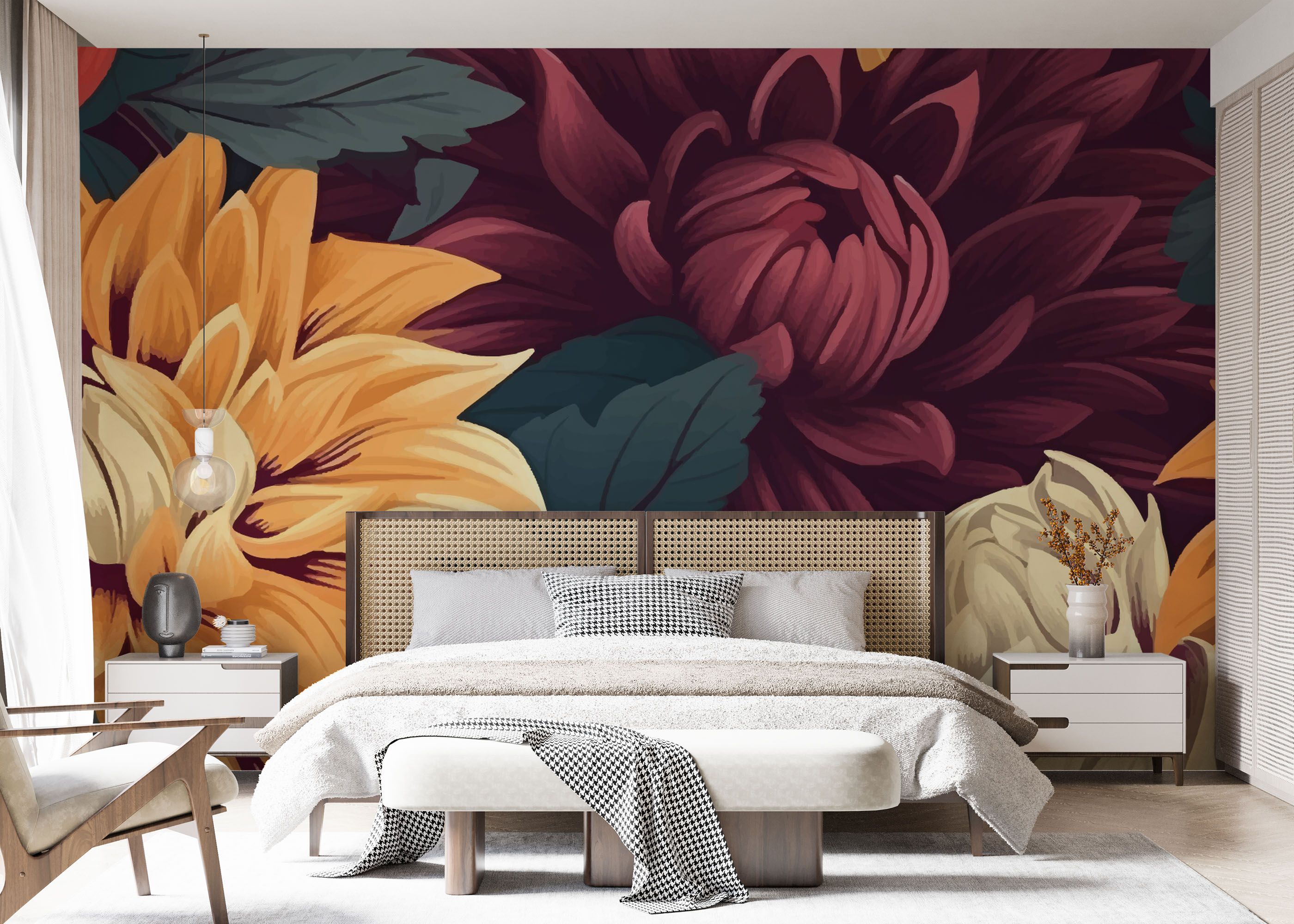 Yellow Cream Flower mockup 7