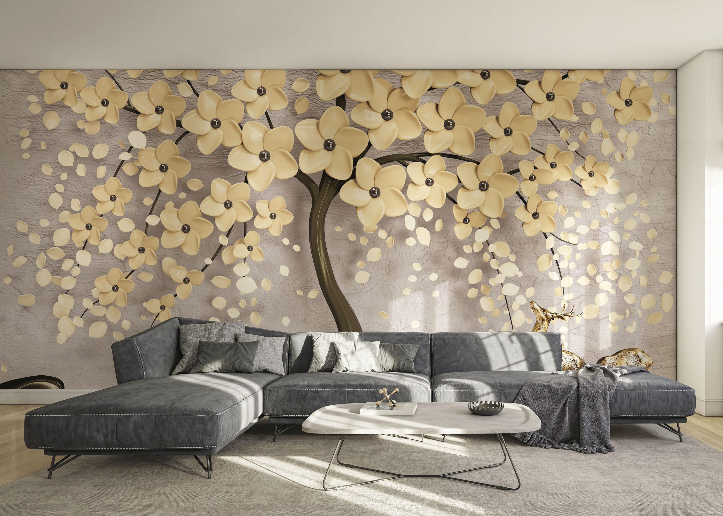 Fototapet Chocolate Flowers mockup 0