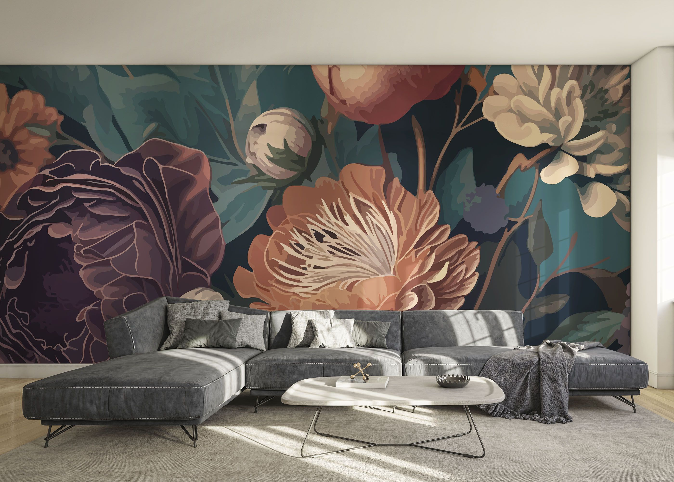 Dark Orange Peony mockup 0