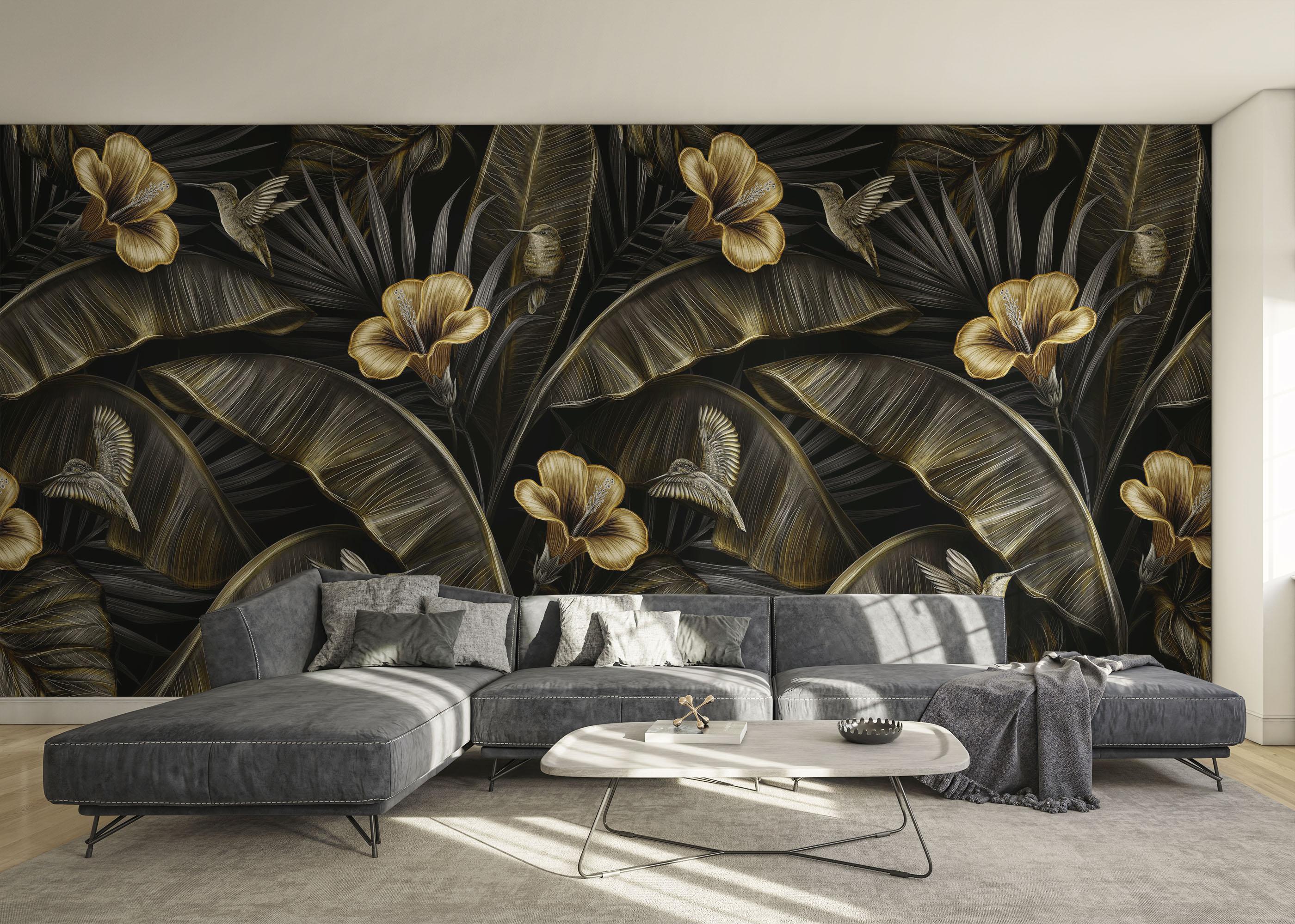 Fototapet Exotic Hummingbird mockup 0