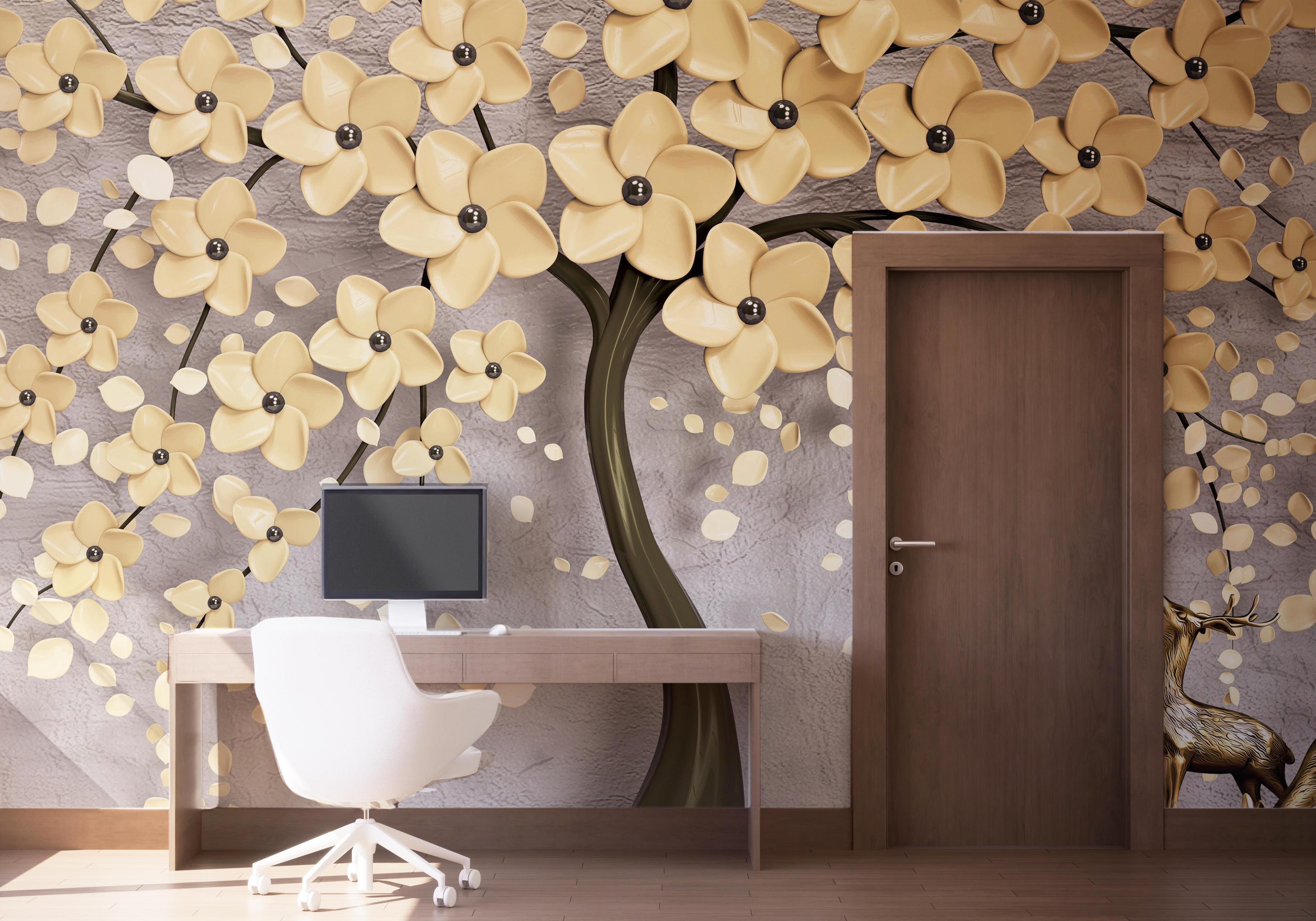 Fototapet Chocolate Flowers mockup 1