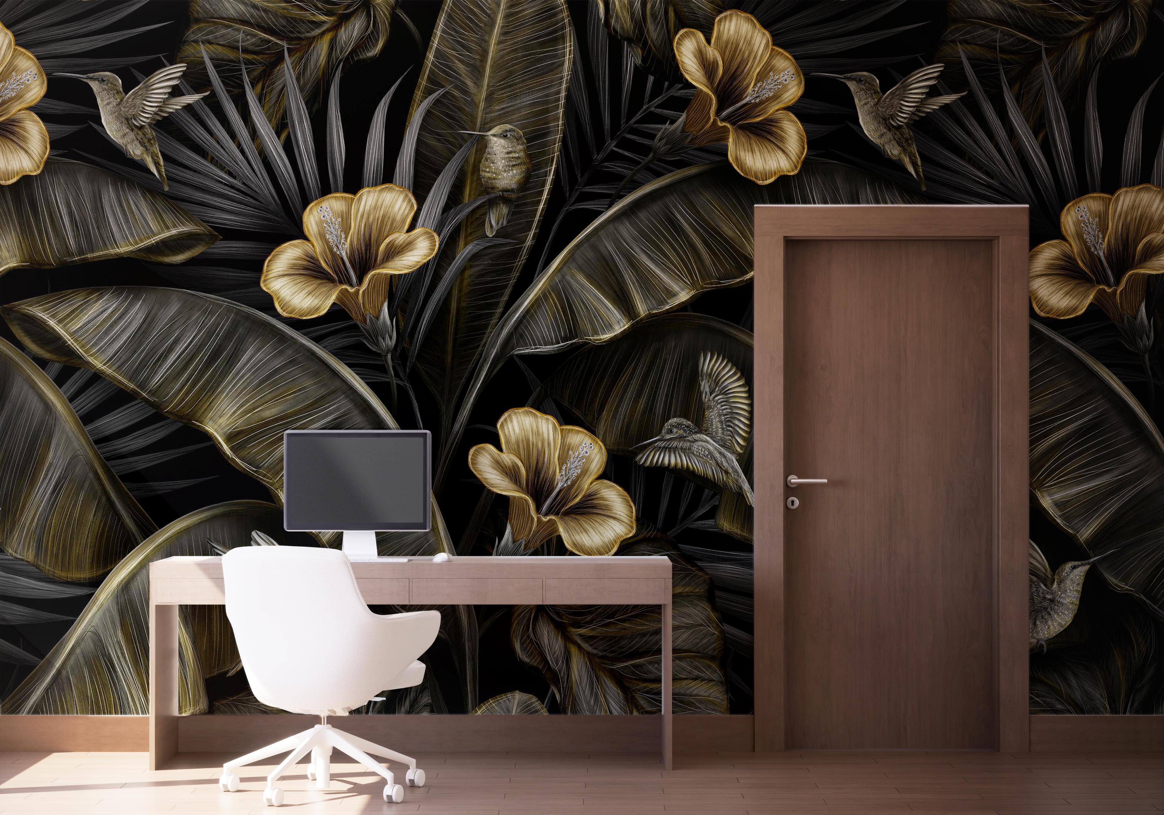 Fototapet Exotic Hummingbird mockup 1