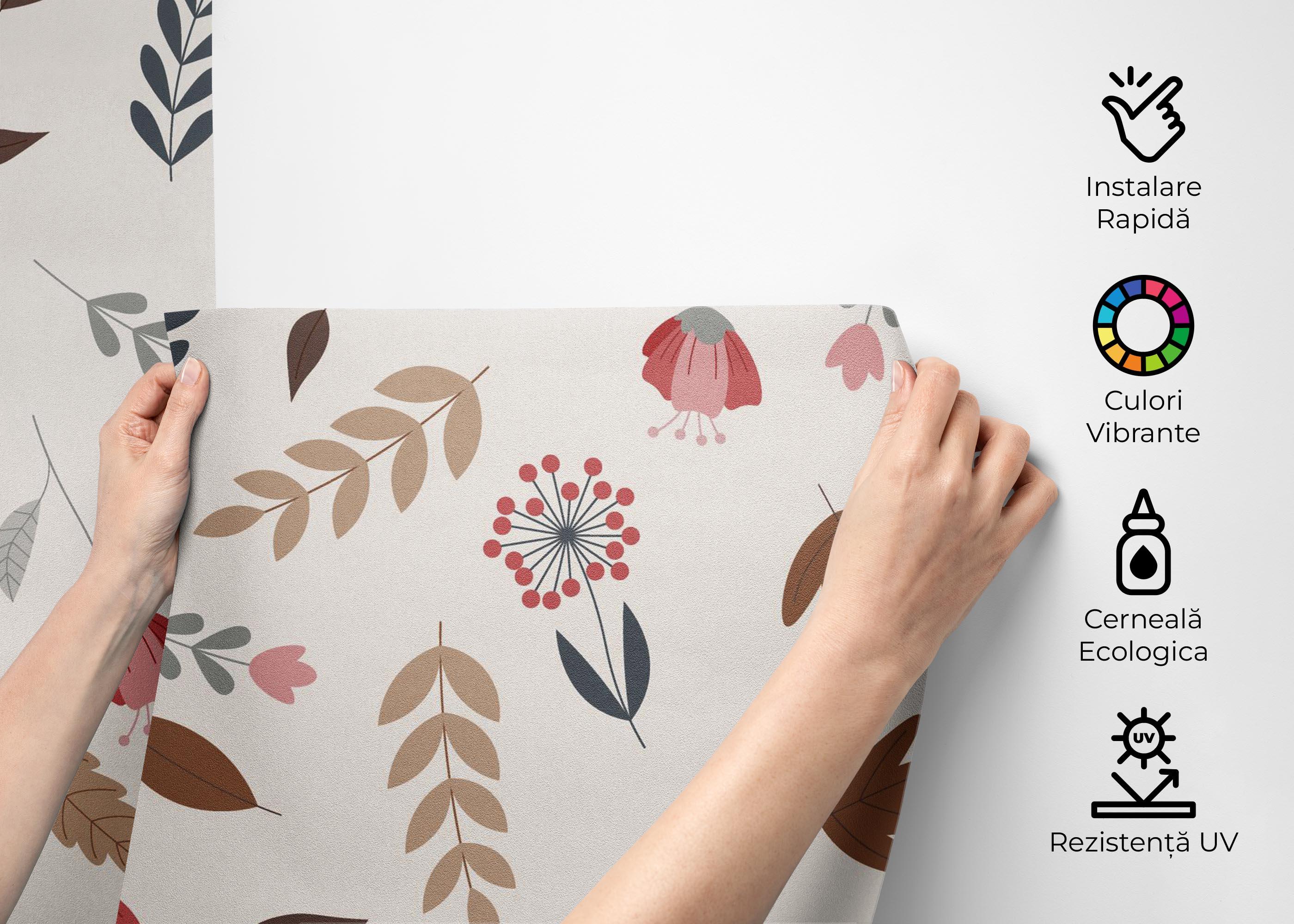 Fototapet Autumn Pattern Plant mockup 2