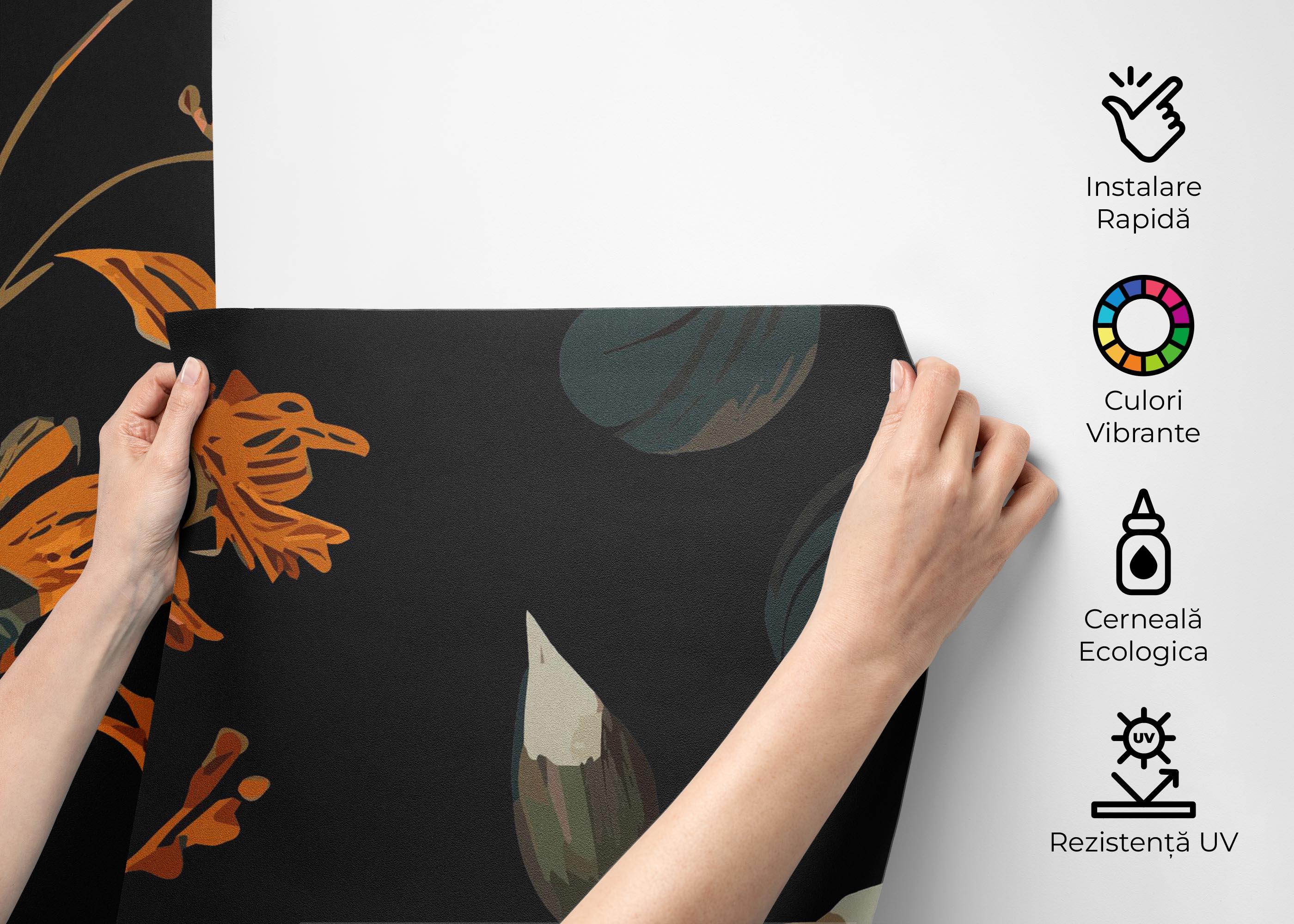 Fototapet Cream Tulip Art mockup 2