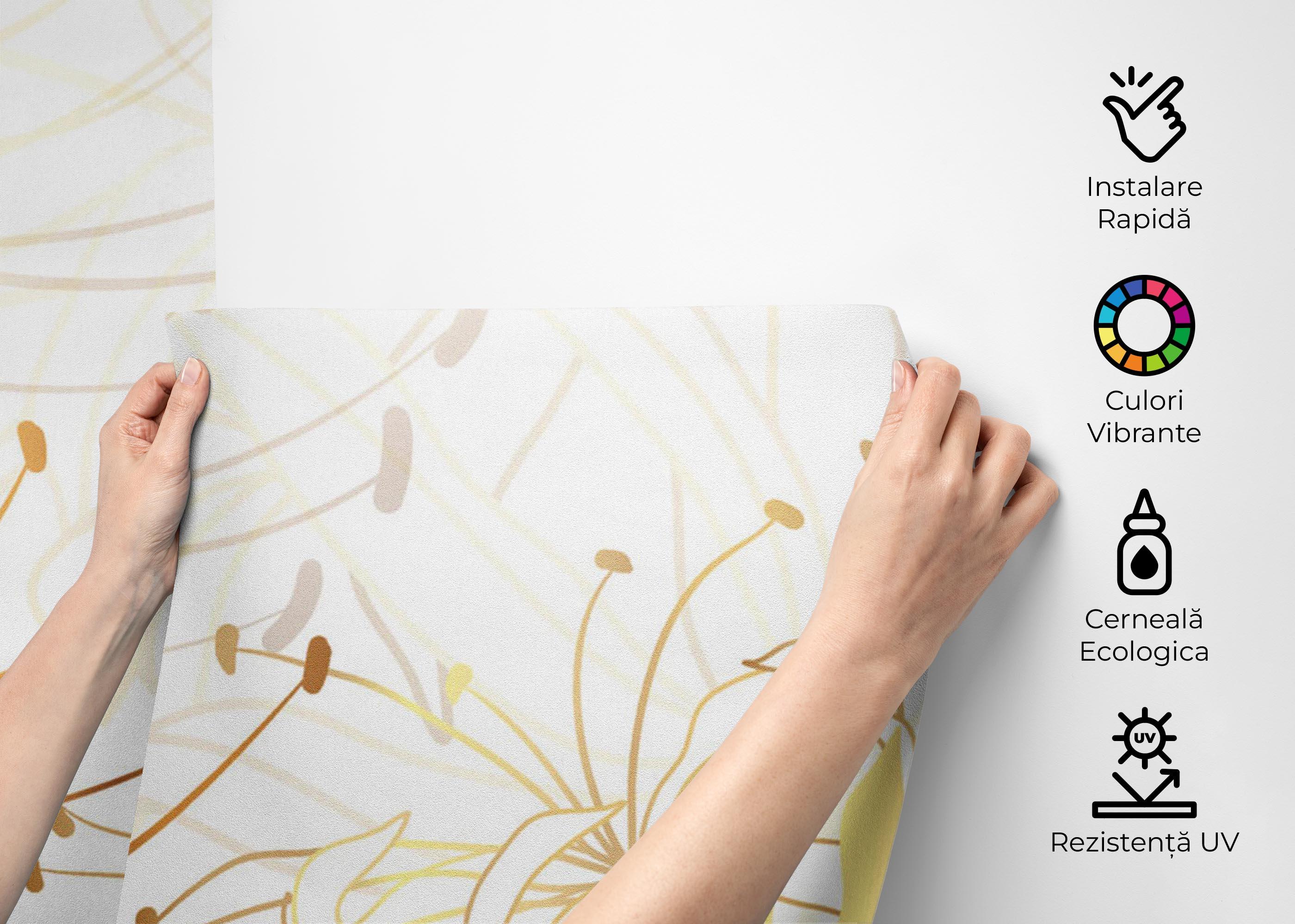 Fototapet Luxury Gold Floral mockup 2