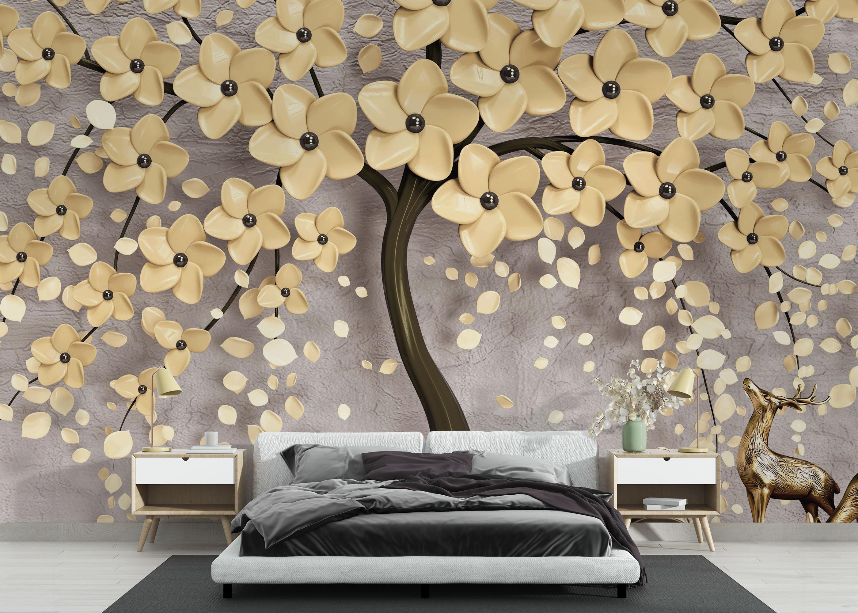 Fototapet Chocolate Flowers mockup 3