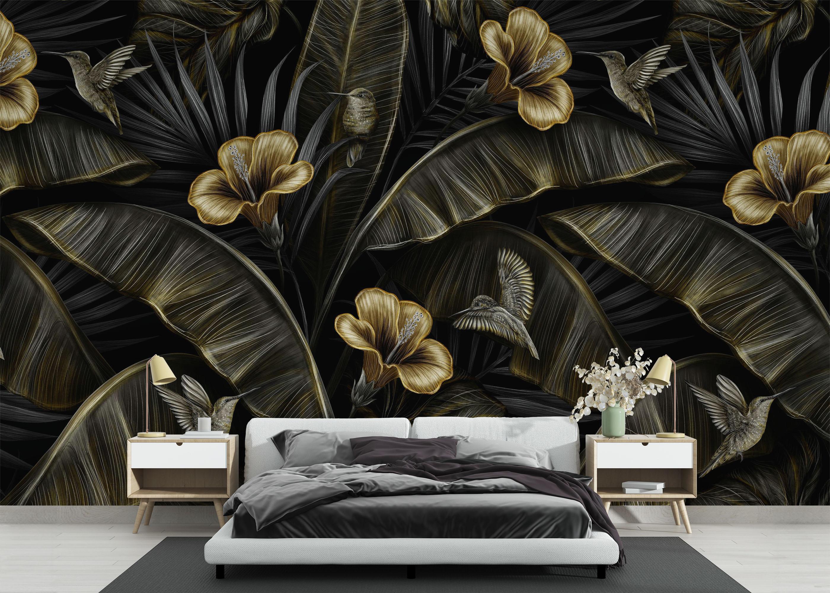 Fototapet Exotic Hummingbird mockup 3