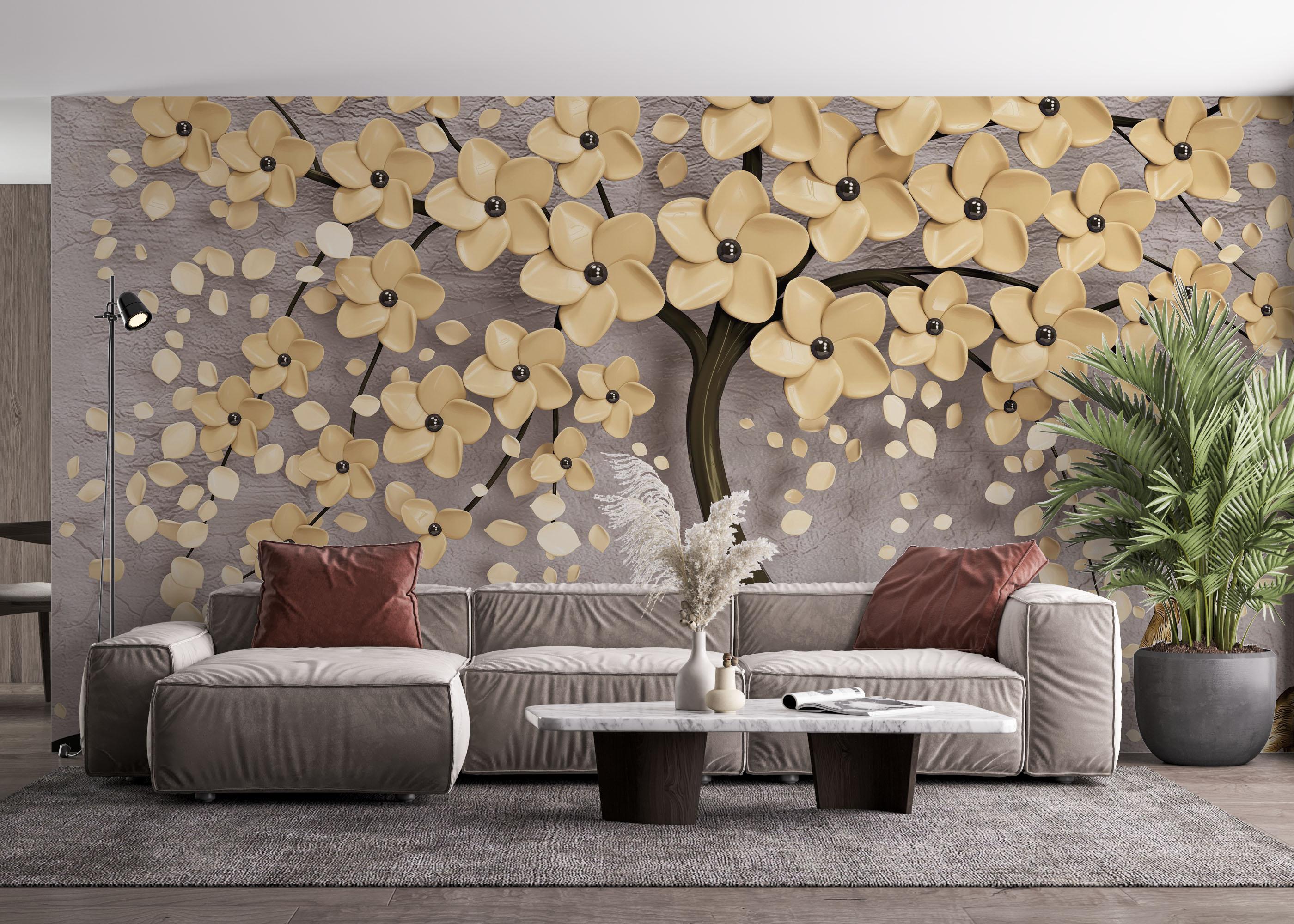 Fototapet Chocolate Flowers mockup 4