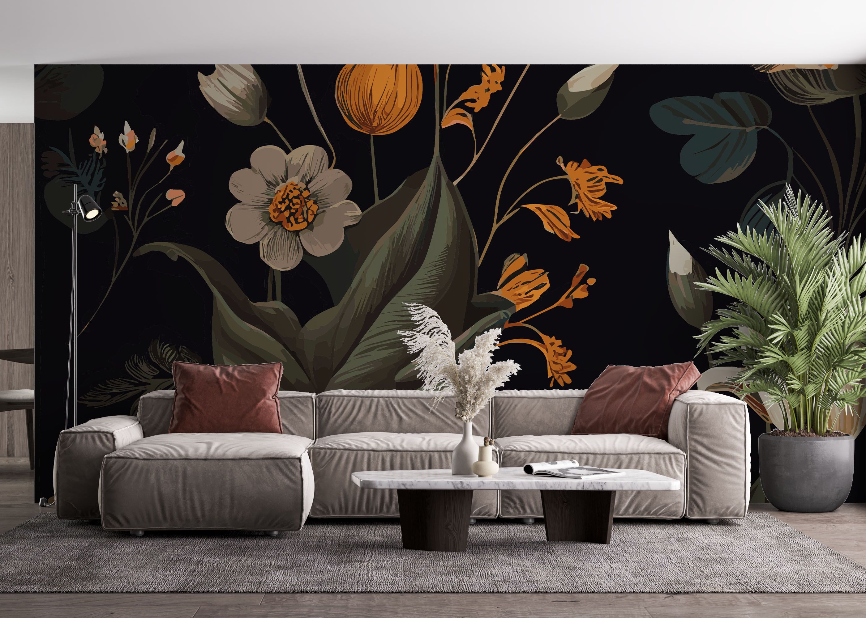 Cream Tulip Art mockup 4