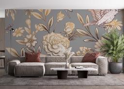 Gold Brown Flower mockup 4