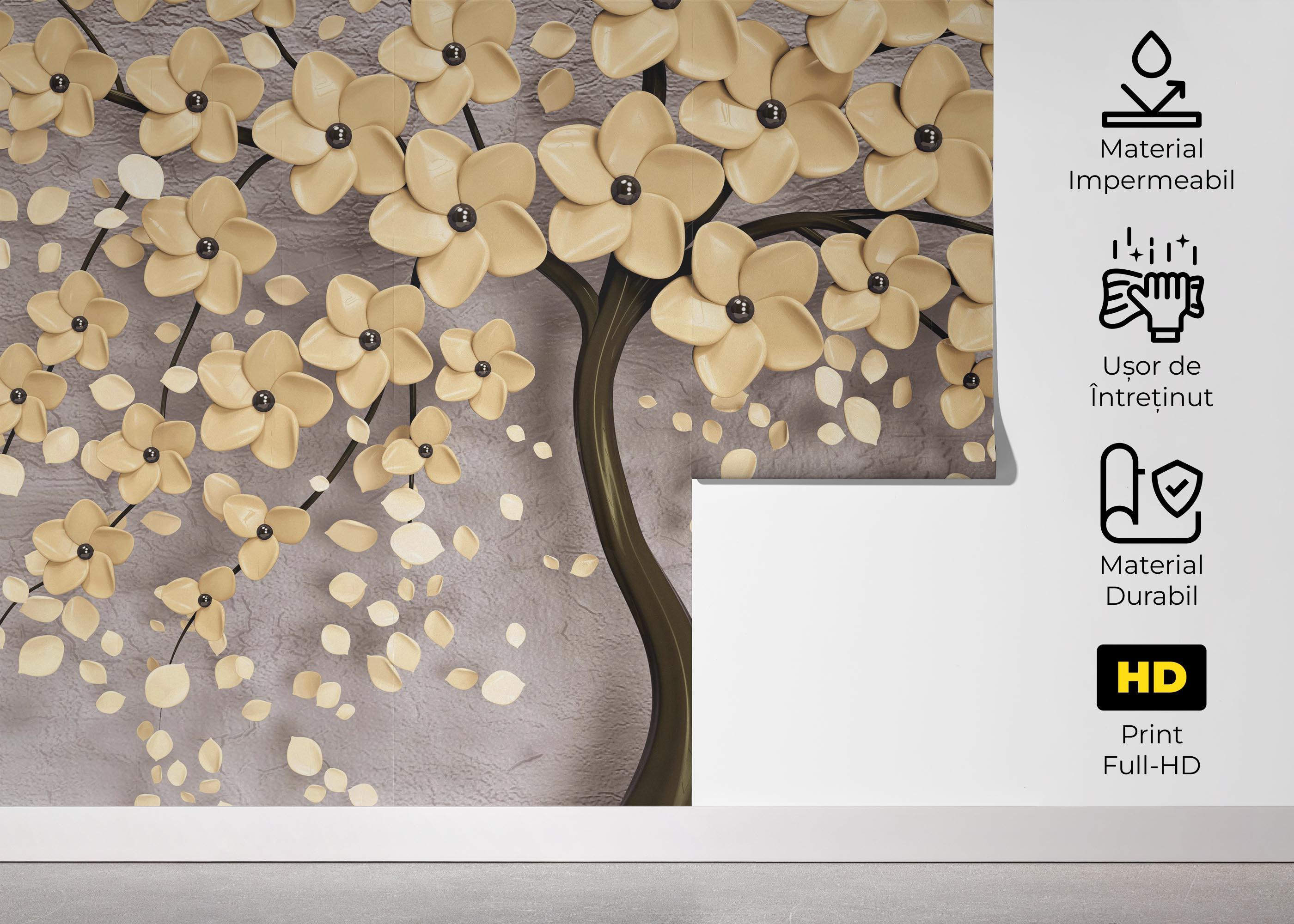 Fototapet Chocolate Flowers mockup 5