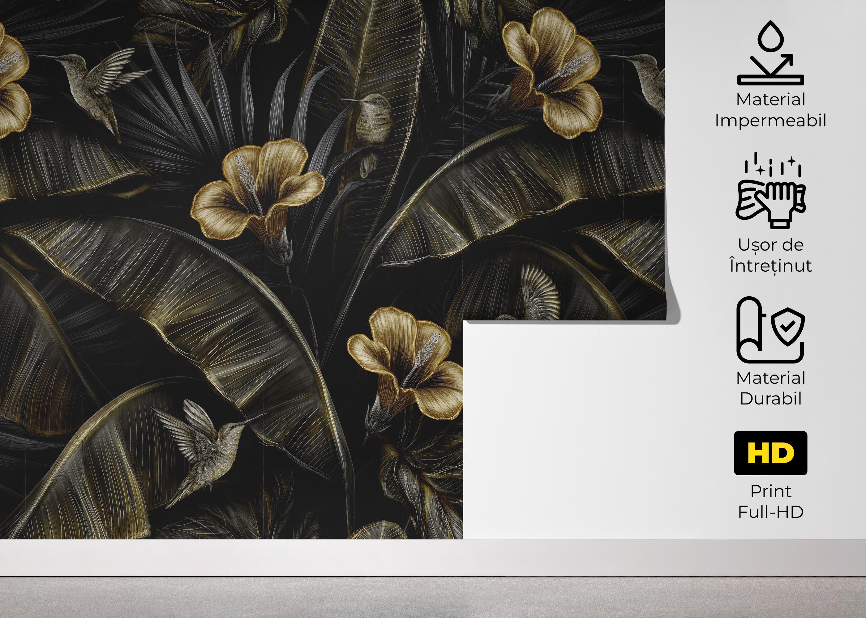 Fototapet Exotic Hummingbird mockup 5