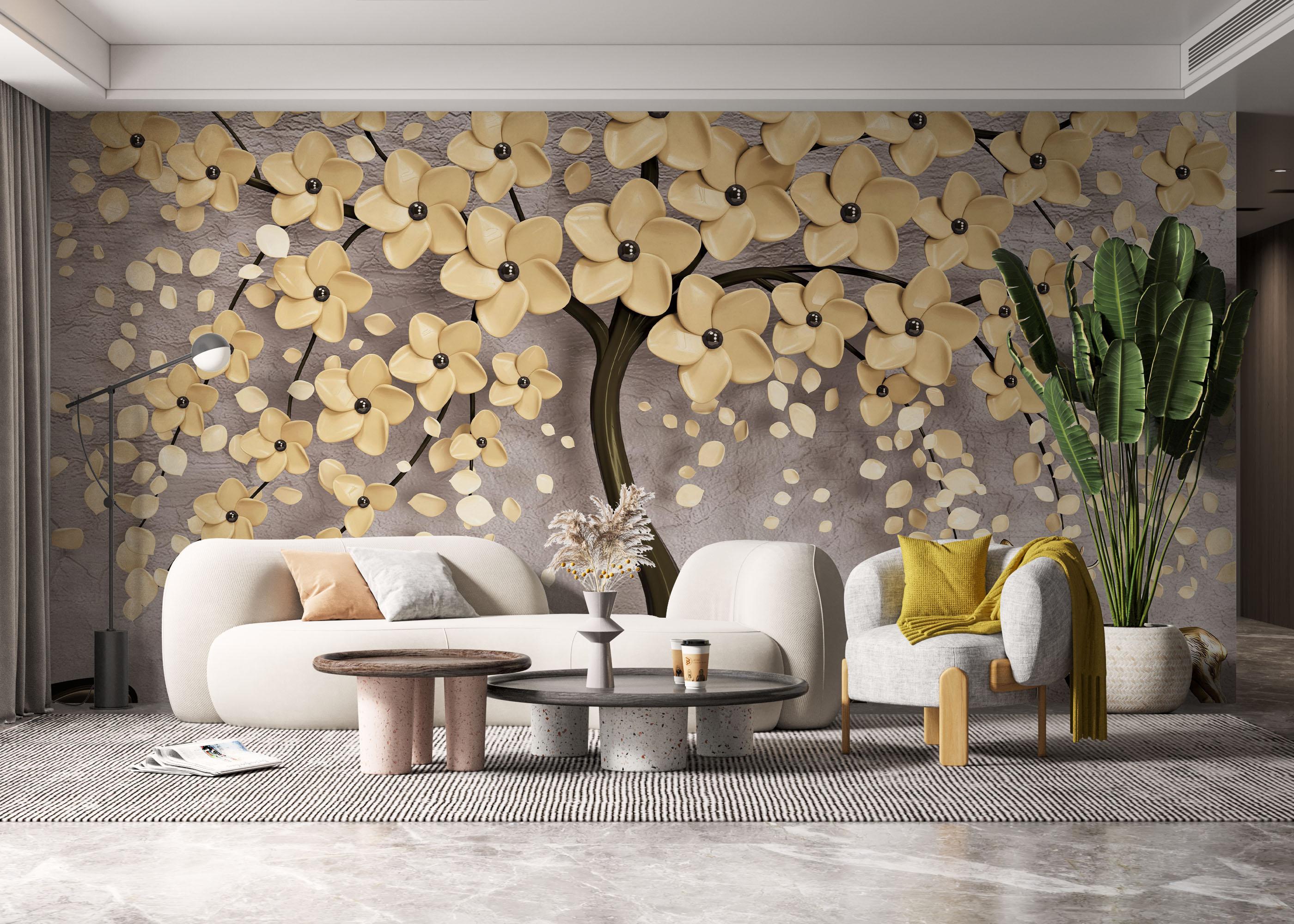 Fototapet Chocolate Flowers mockup 6