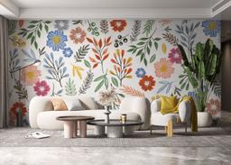 Colored Flower Pattern mockup 6