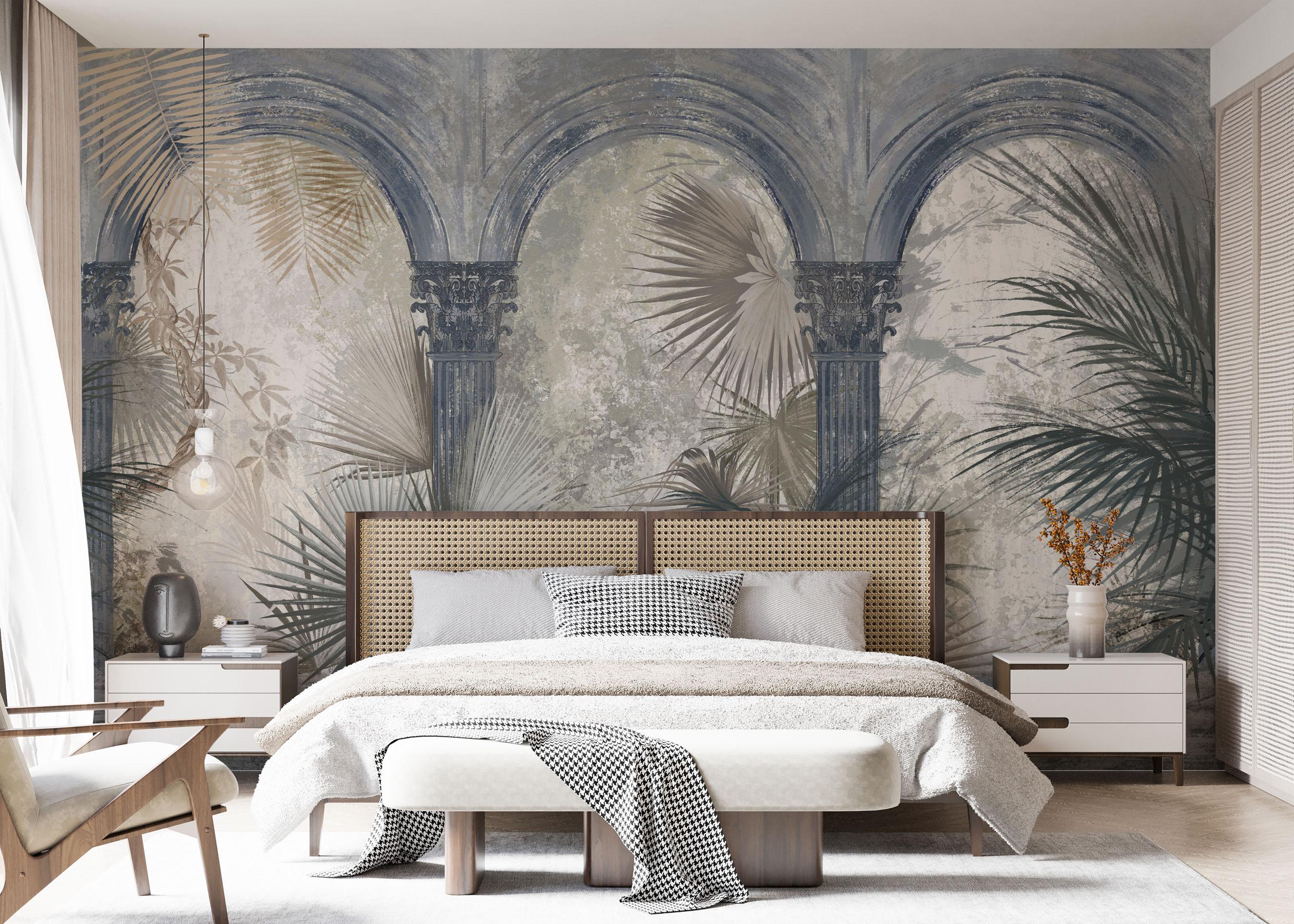 Fototapet Blue Greek Colums mockup 7