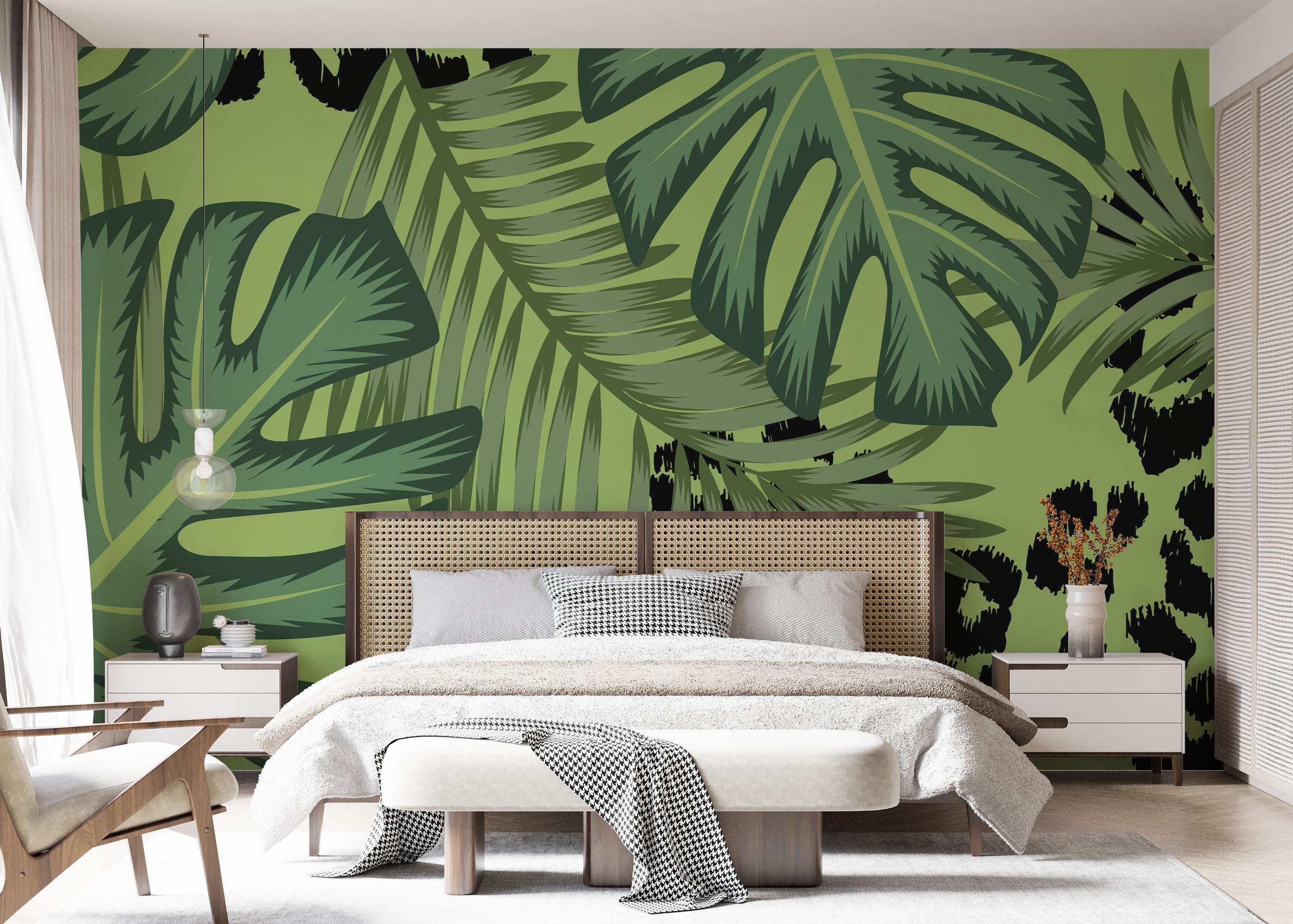 Fototapet Leaf Leopard Art mockup 7