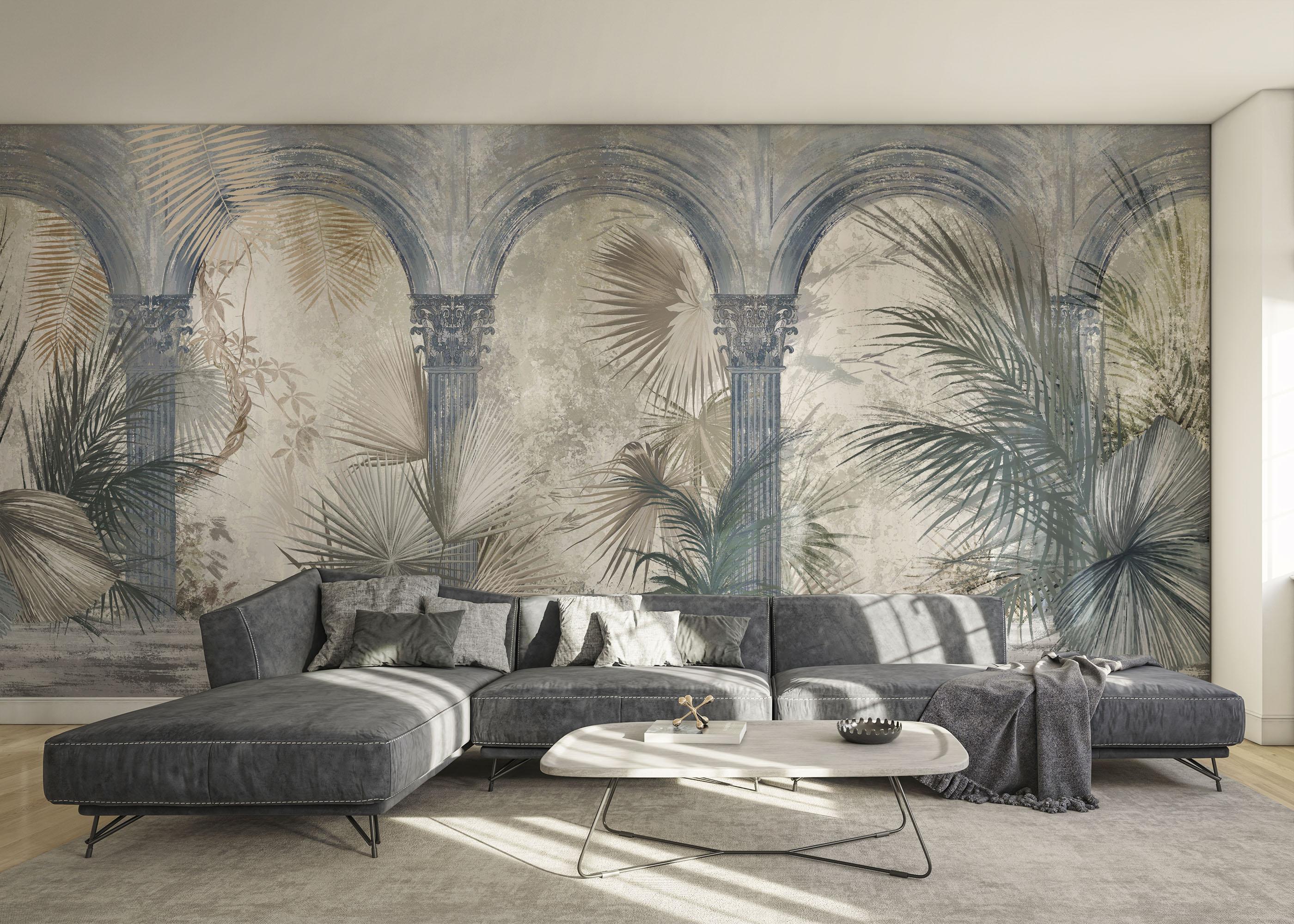 Fototapet Blue Greek Colums mockup 0