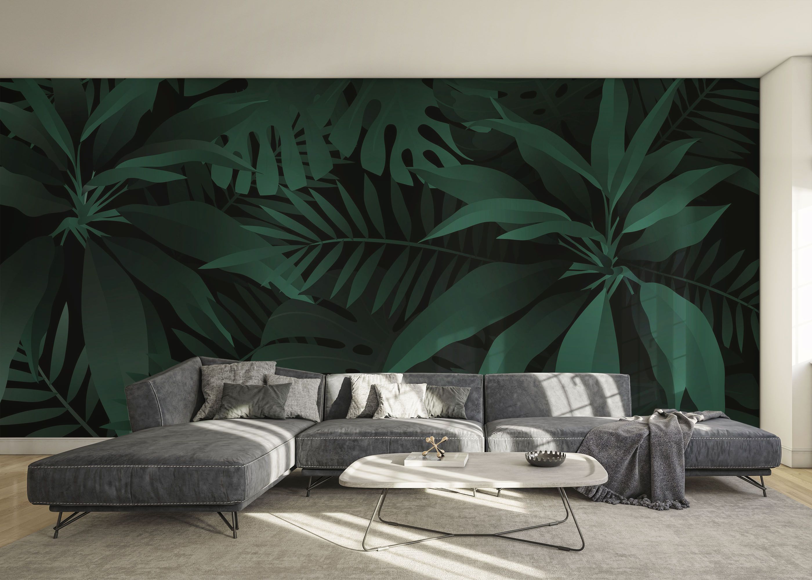 Dark Green Leaves mockup 0