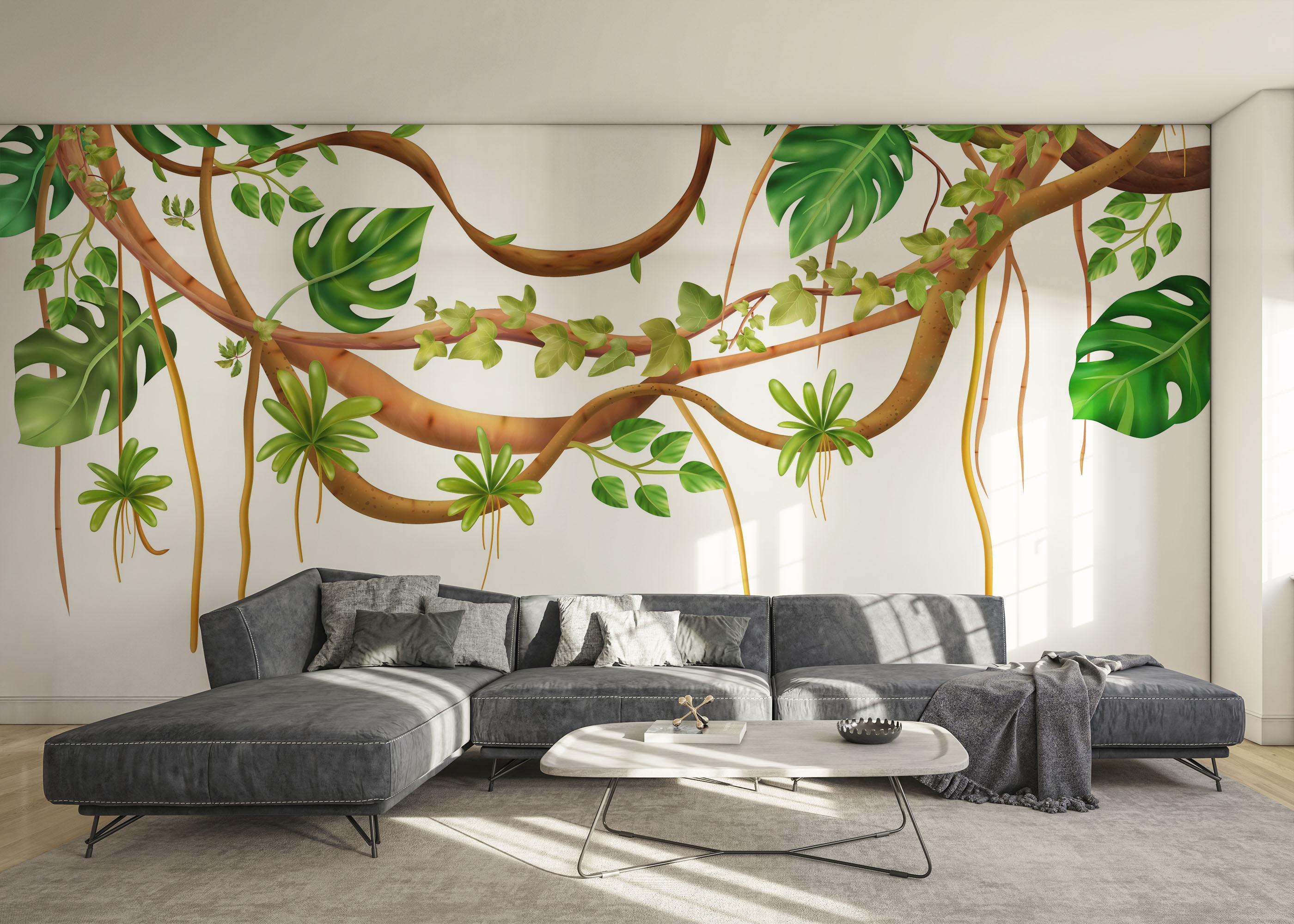 Fototapet Realistic Liana Art mockup 0