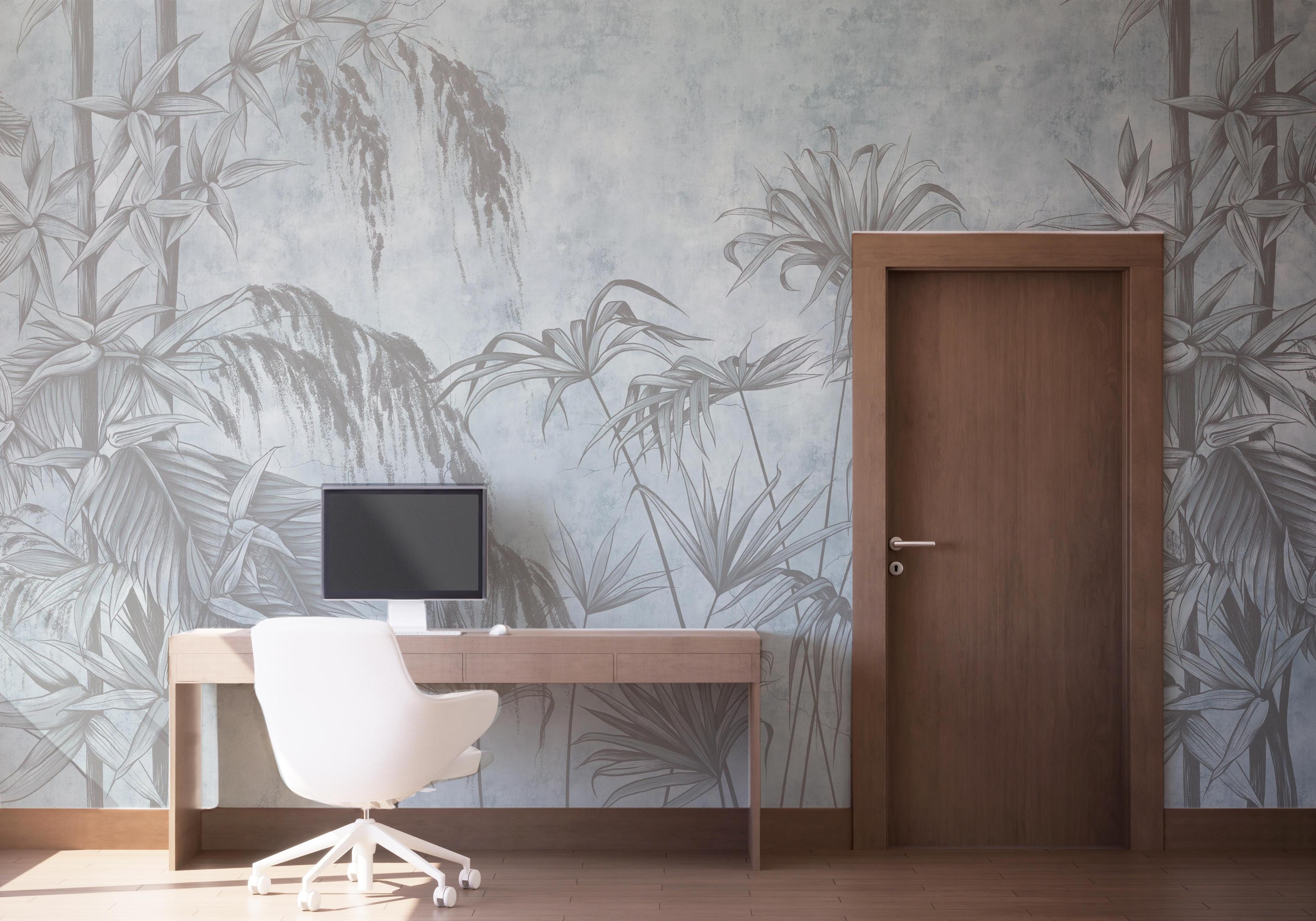 Fototapet Blue Sketch mockup 1