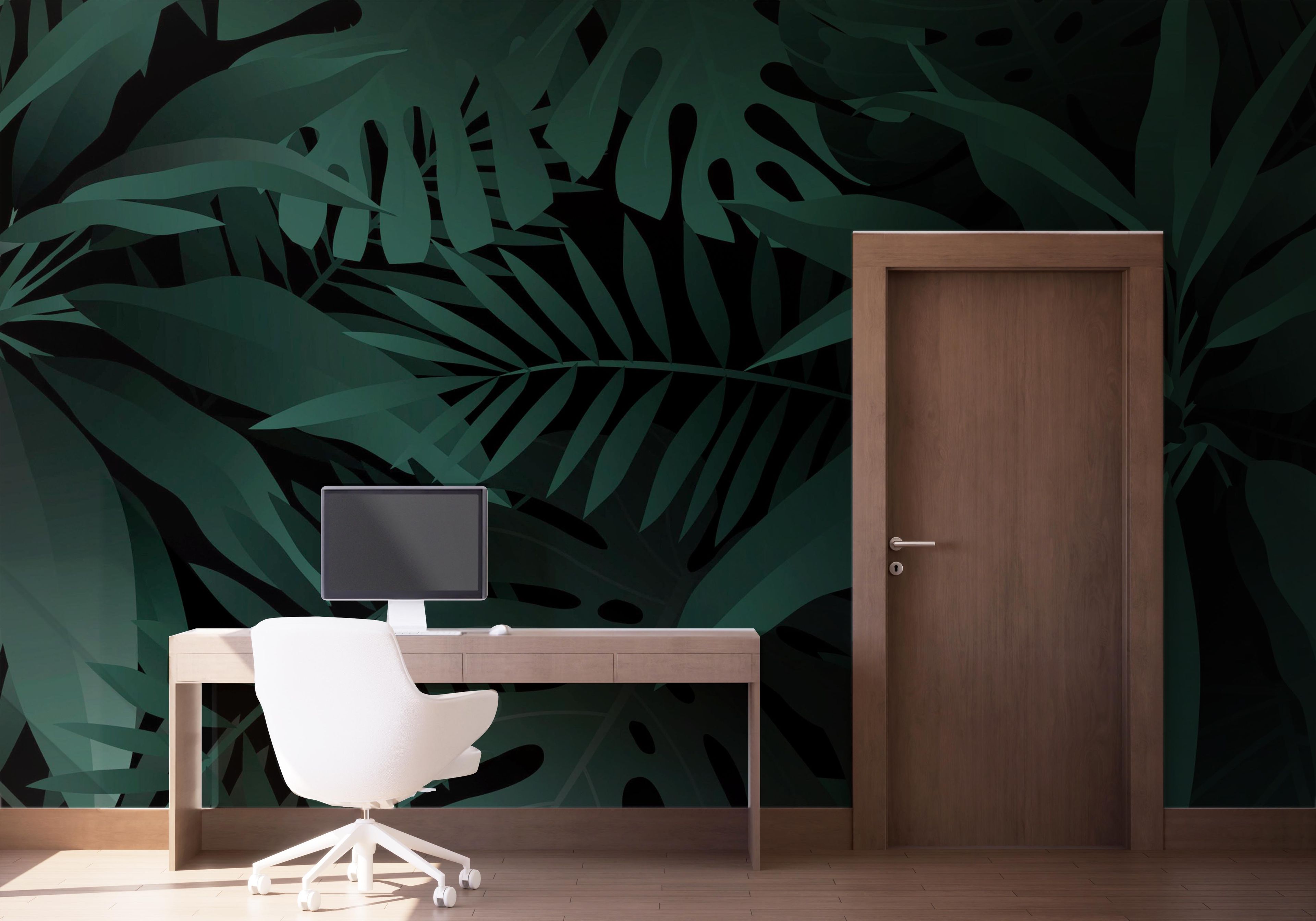 Dark Green Leaves mockup 1