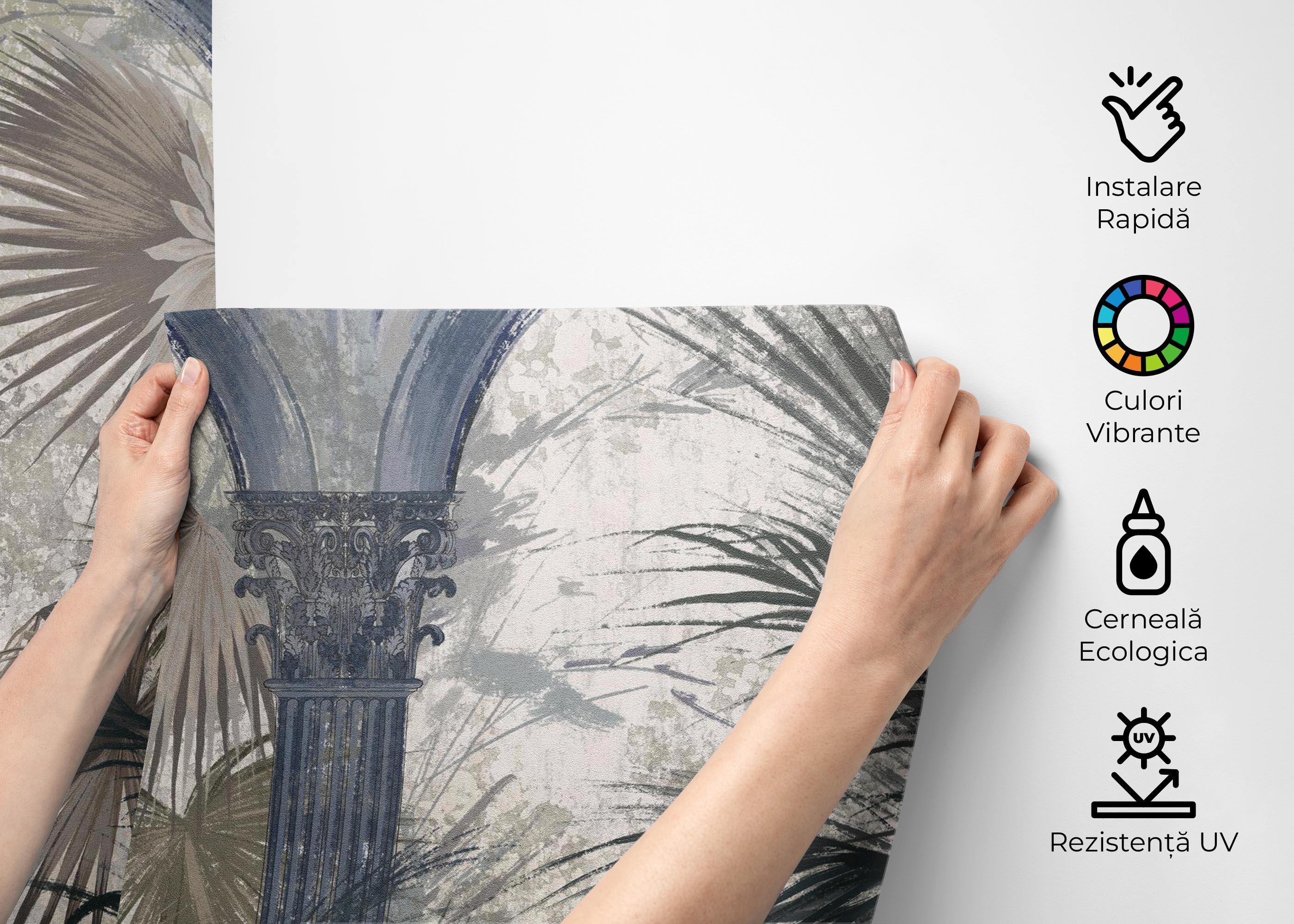 Fototapet Blue Greek Colums mockup 2