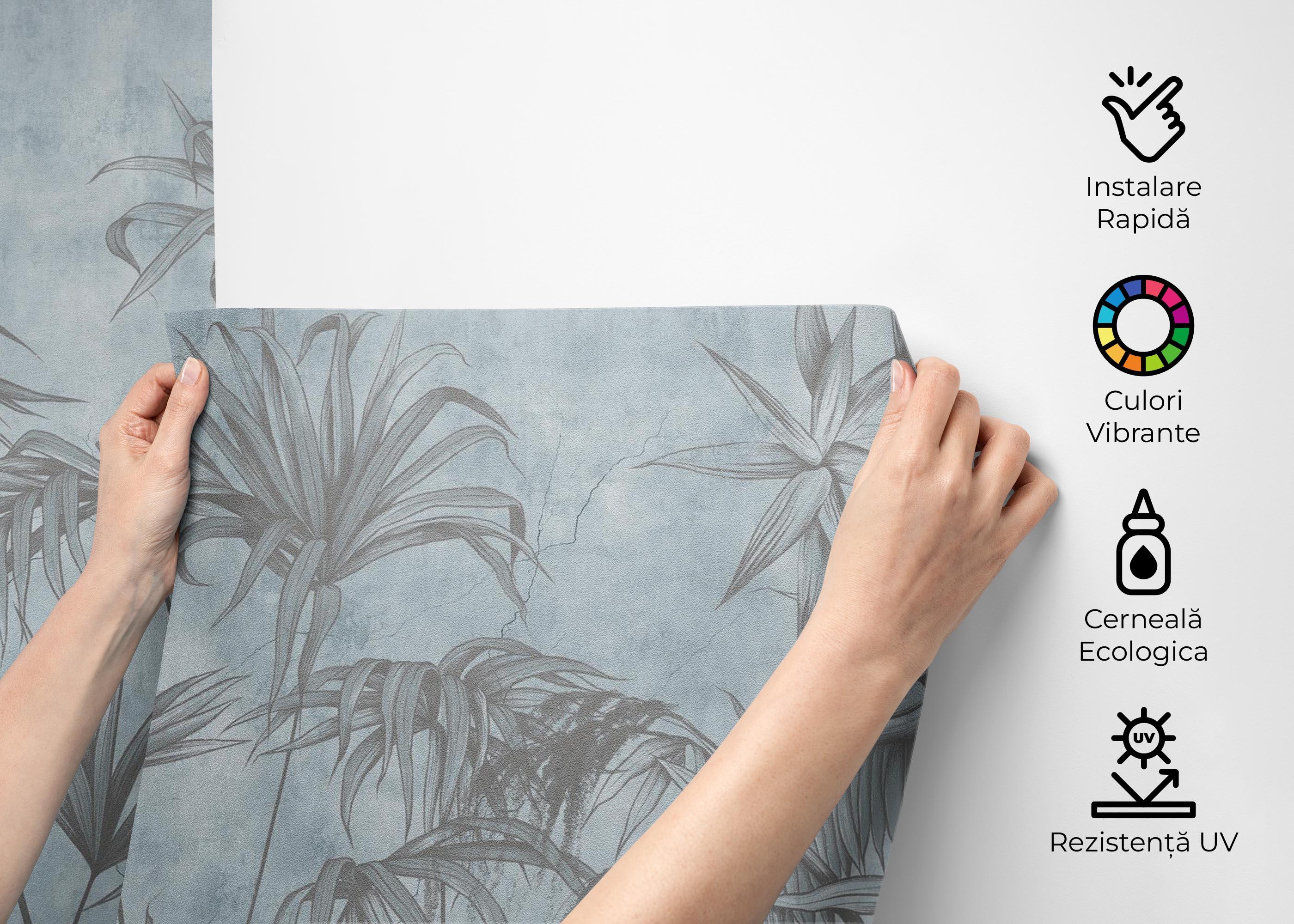 Fototapet Blue Sketch mockup 2