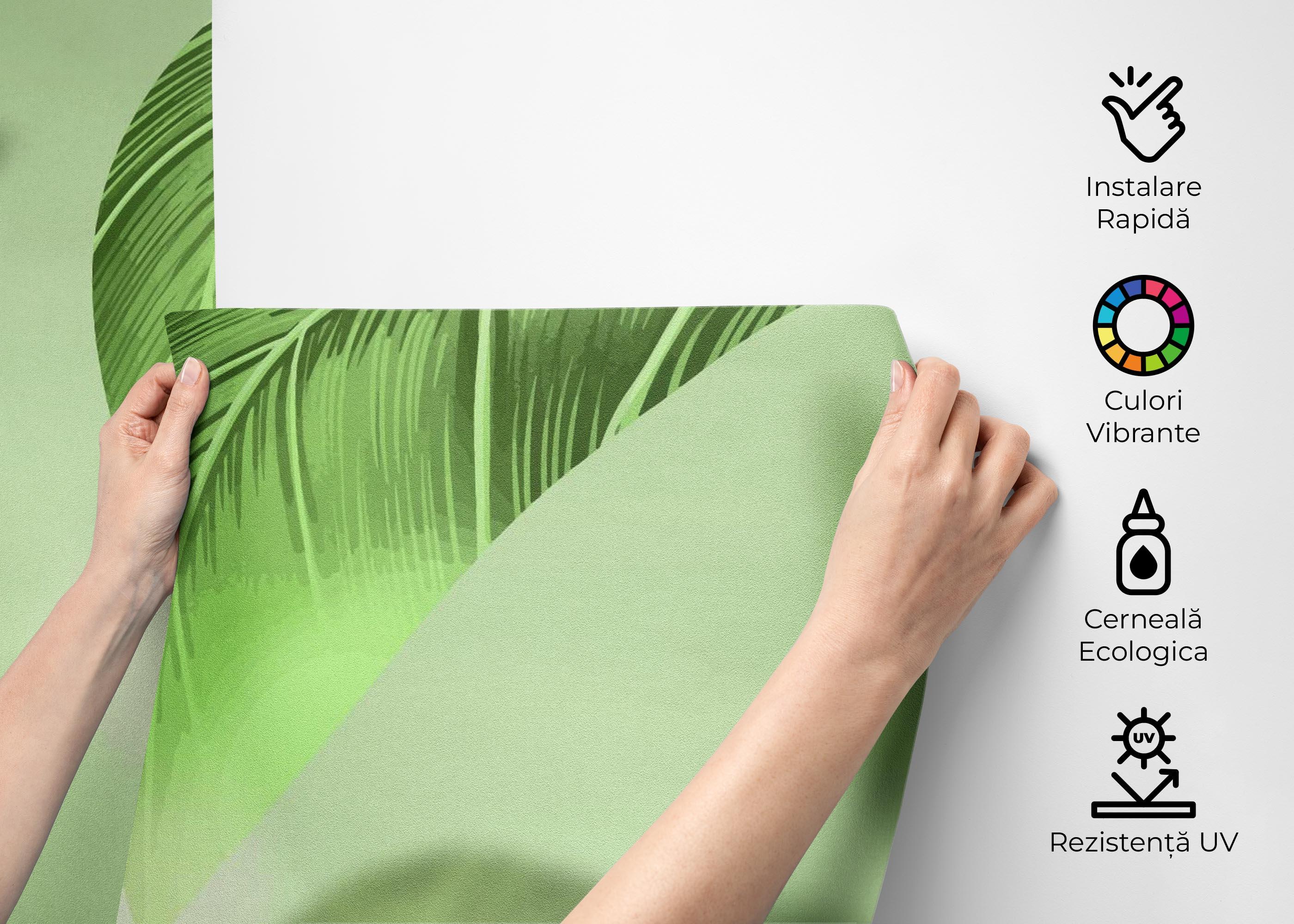 Fototapet Floating Pretty Leaf mockup 2