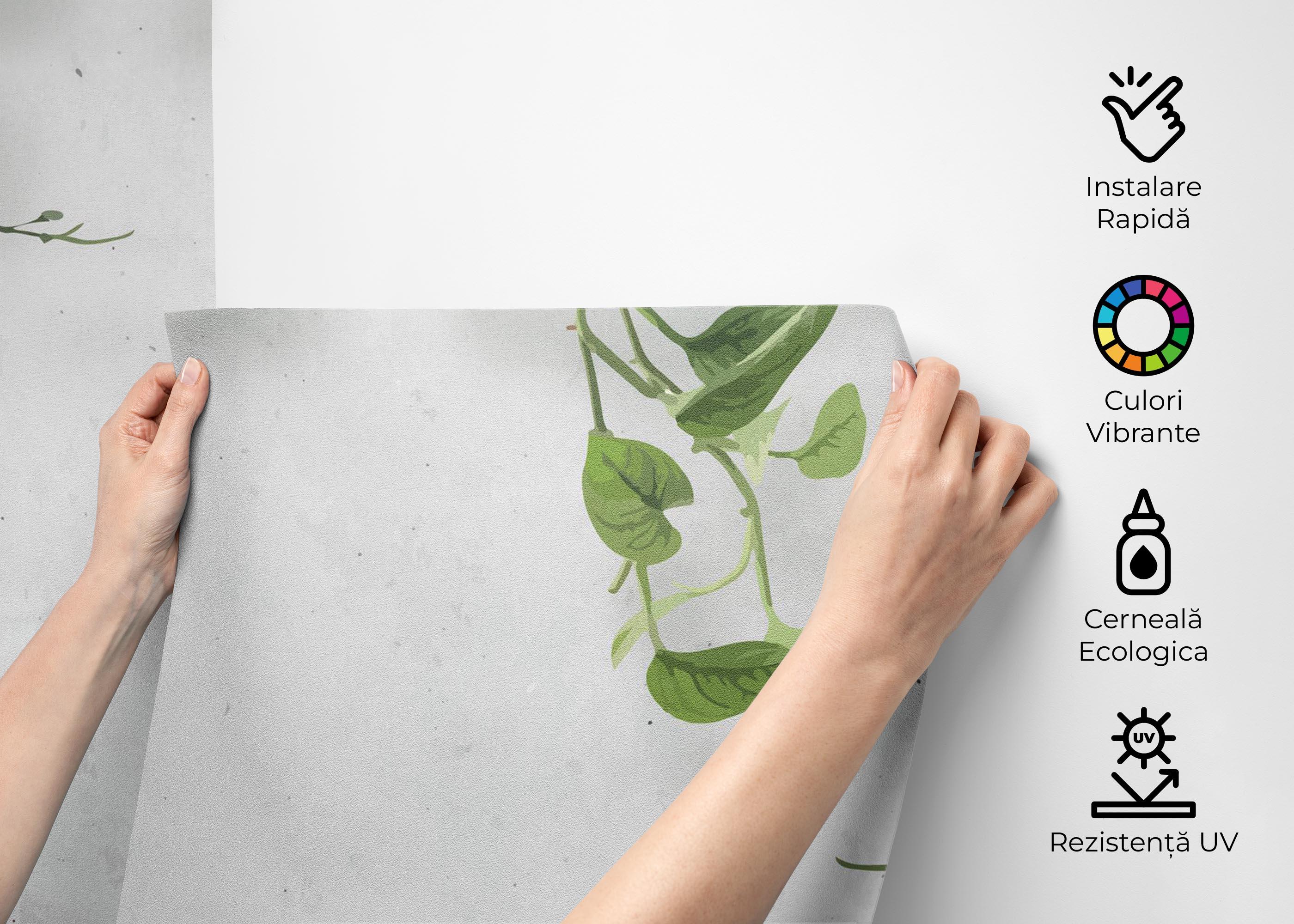 Fototapet Pretty Leaves Falling mockup 2