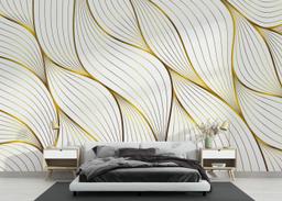 Abstract Gold Leaves mockup 3