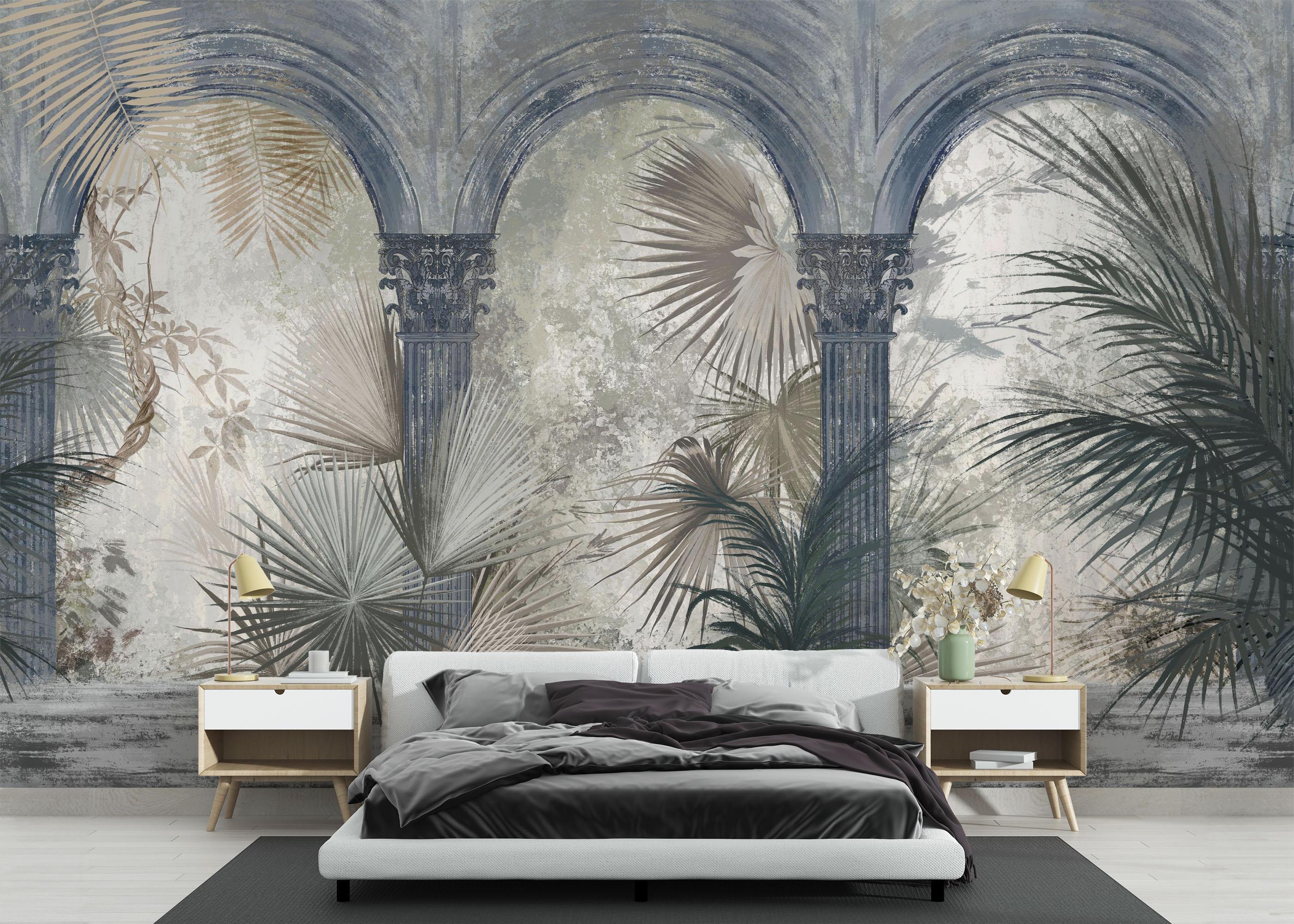 Fototapet Blue Greek Colums mockup 3