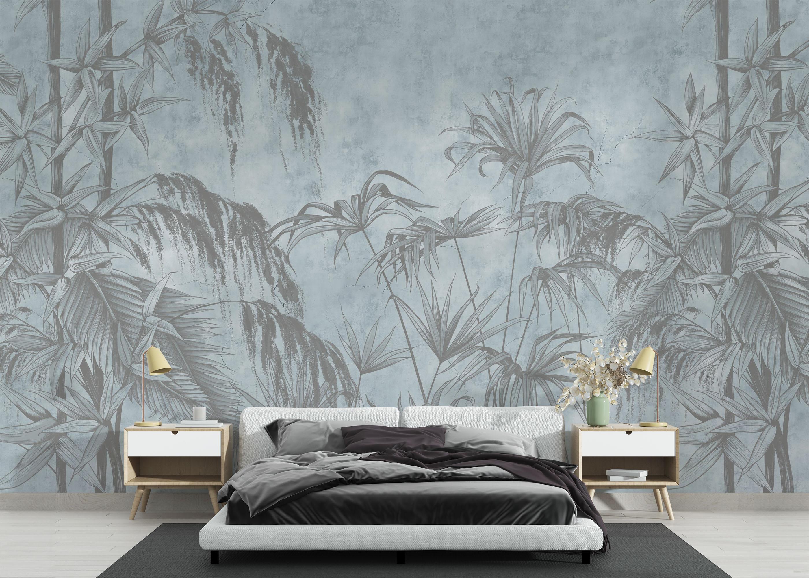 Fototapet Blue Sketch mockup 3