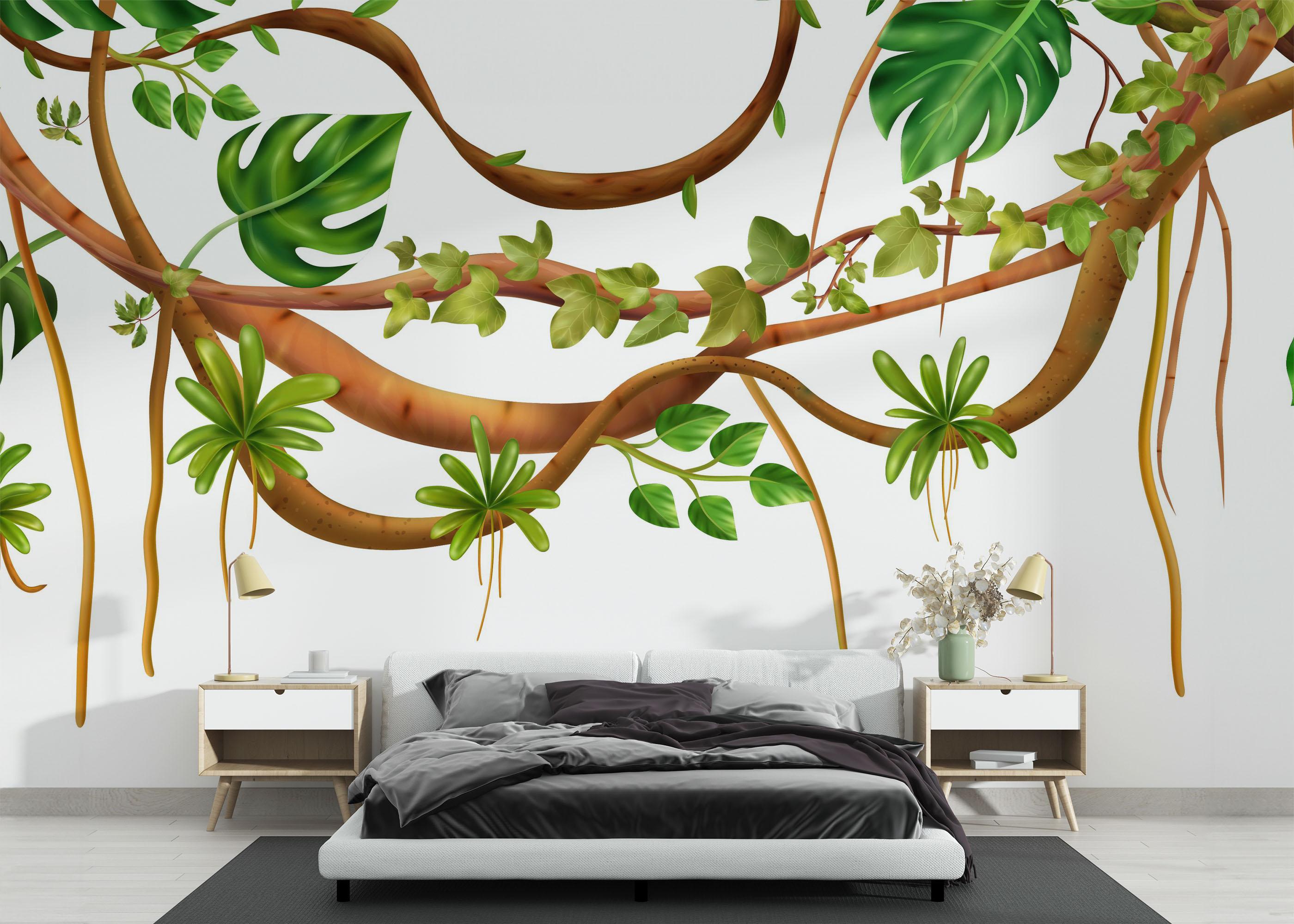 Fototapet Realistic Liana Art mockup 3