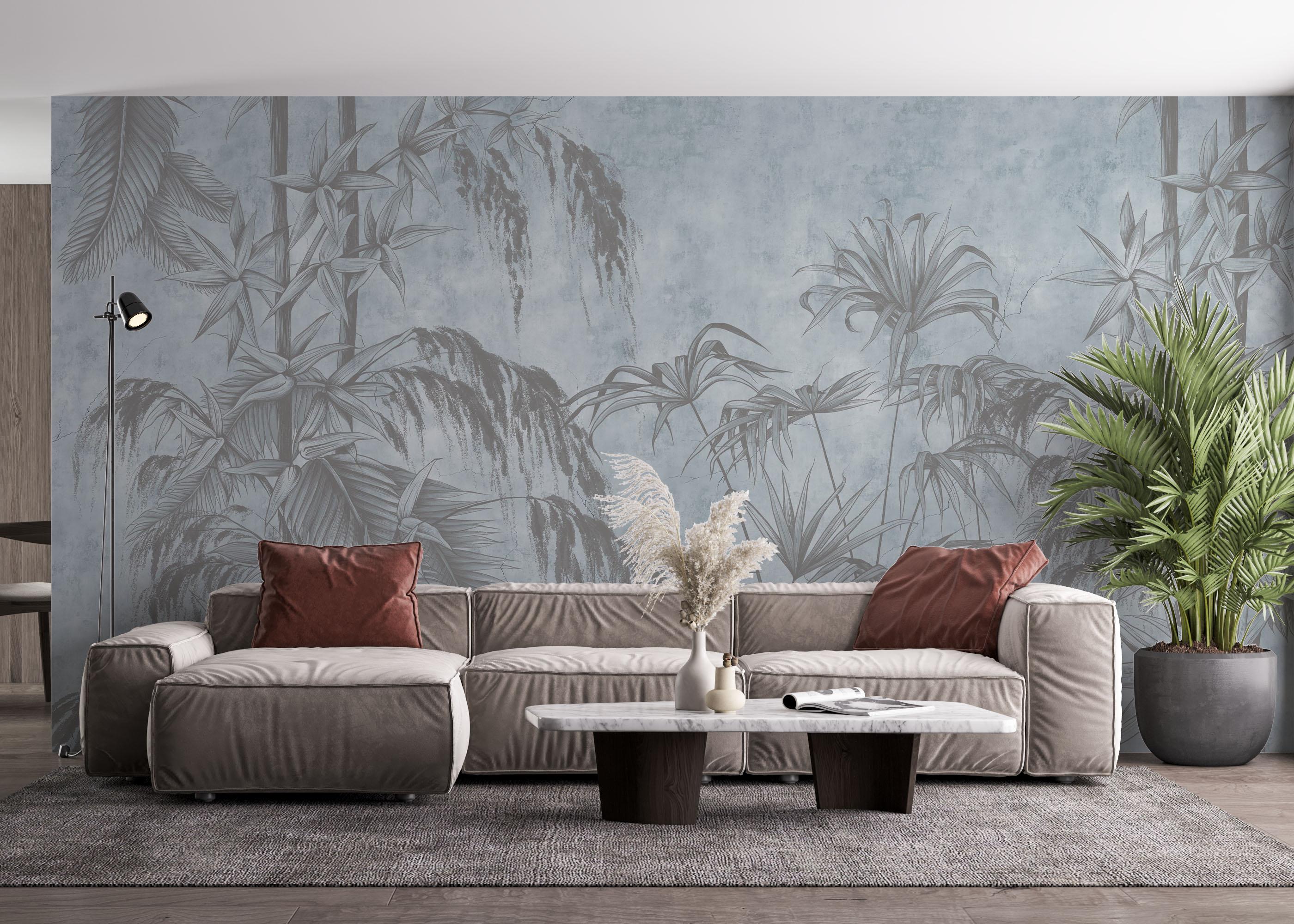 Fototapet Blue Sketch mockup 4